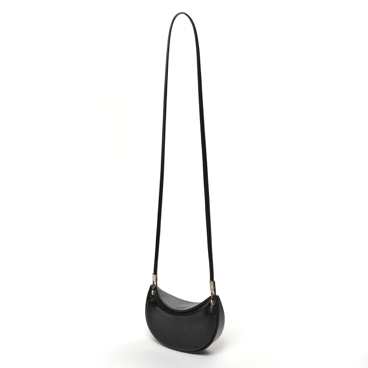 apple bag mini crinkle black - Image 4