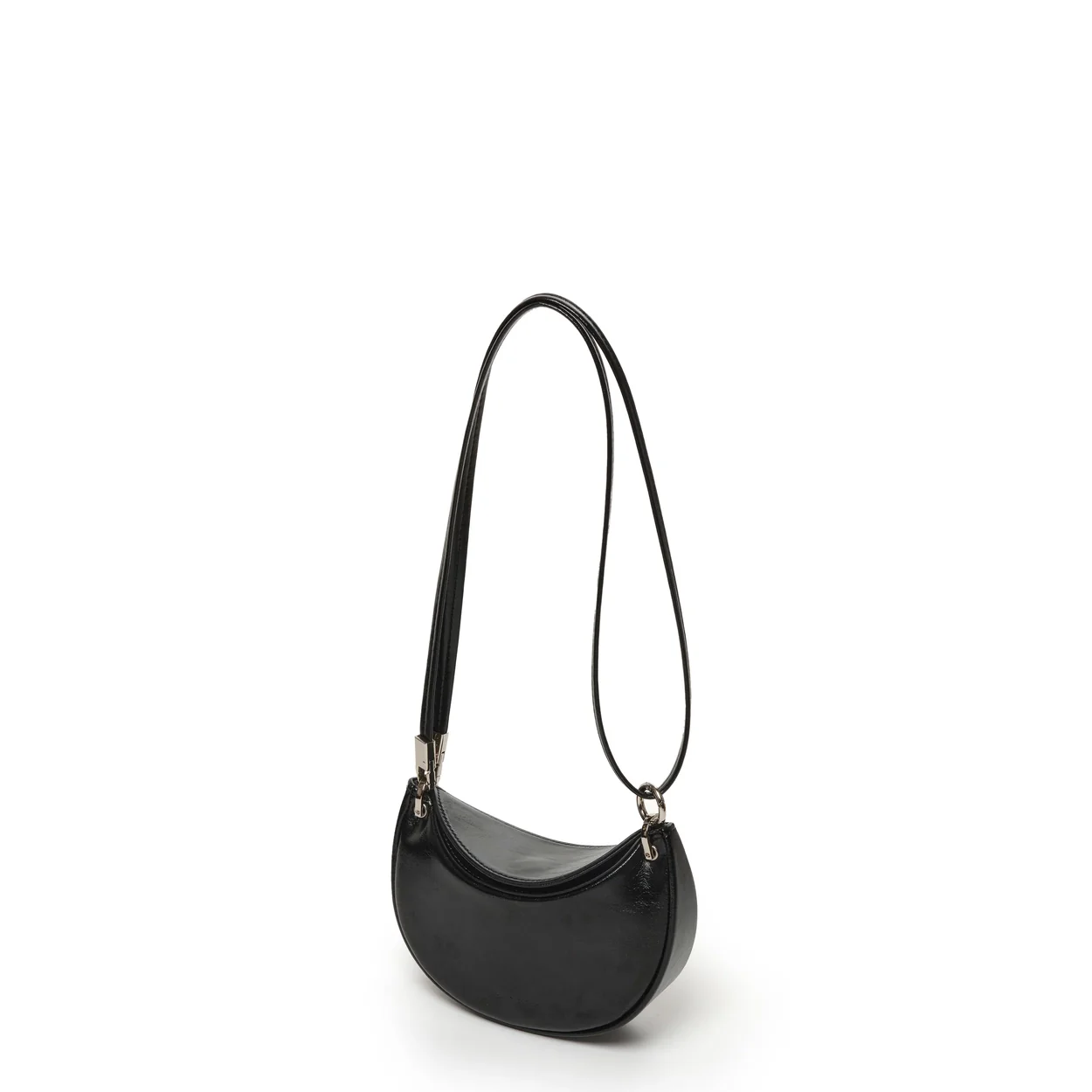 apple bag mini crinkle black - Image 5