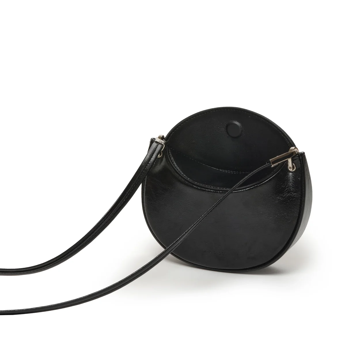 apple bag mini crinkle black - Image 6