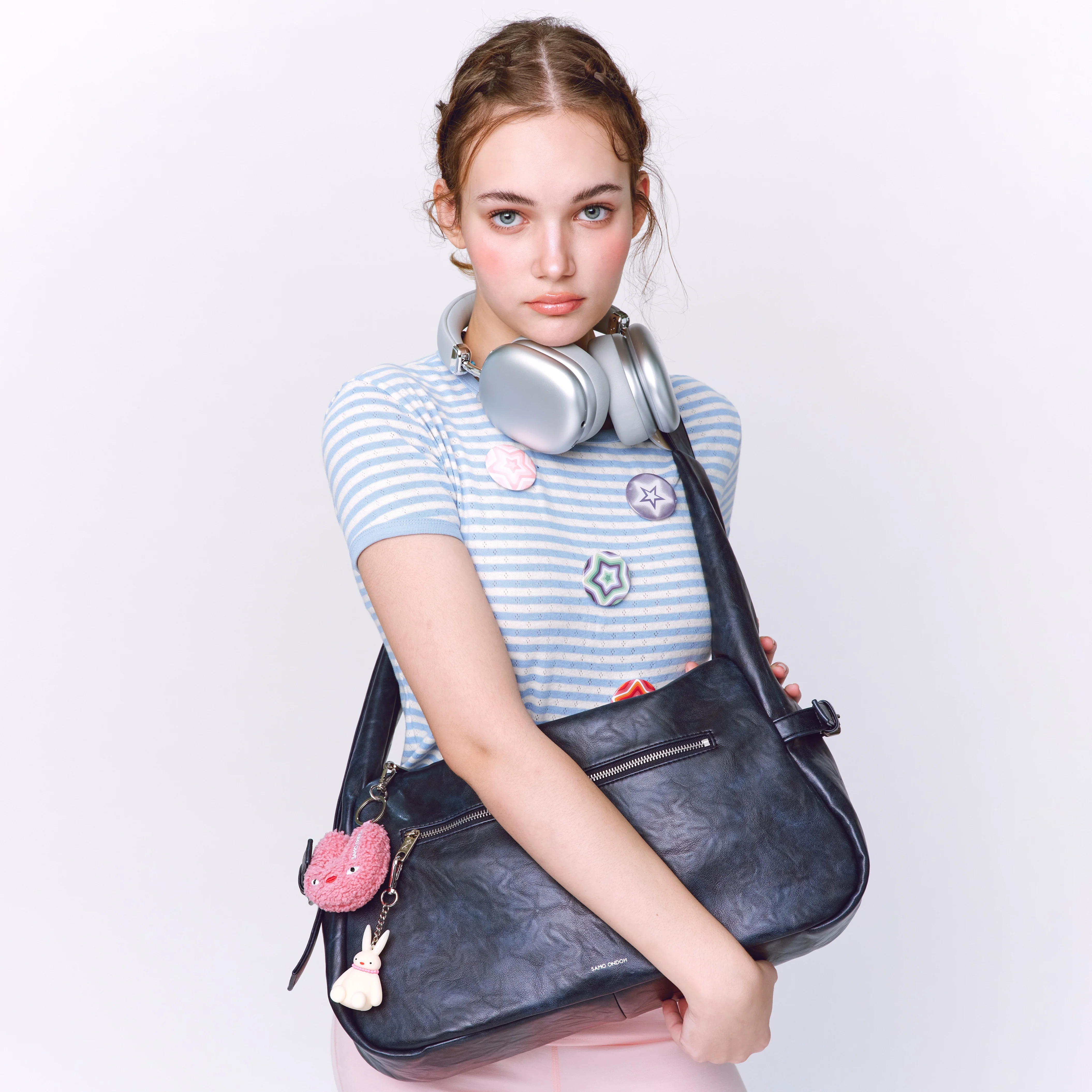 atta bag L baked navy - Image 3