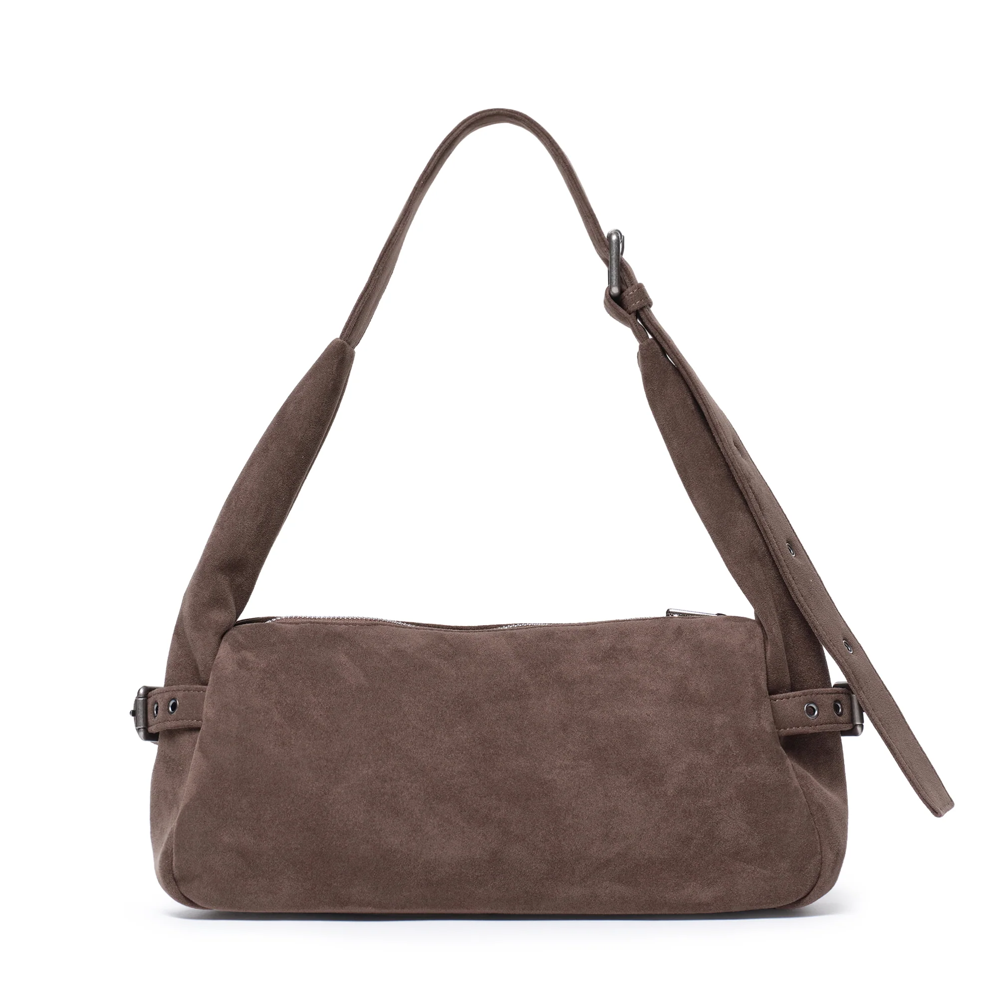 atta bag M suede khaki gray - Image 3