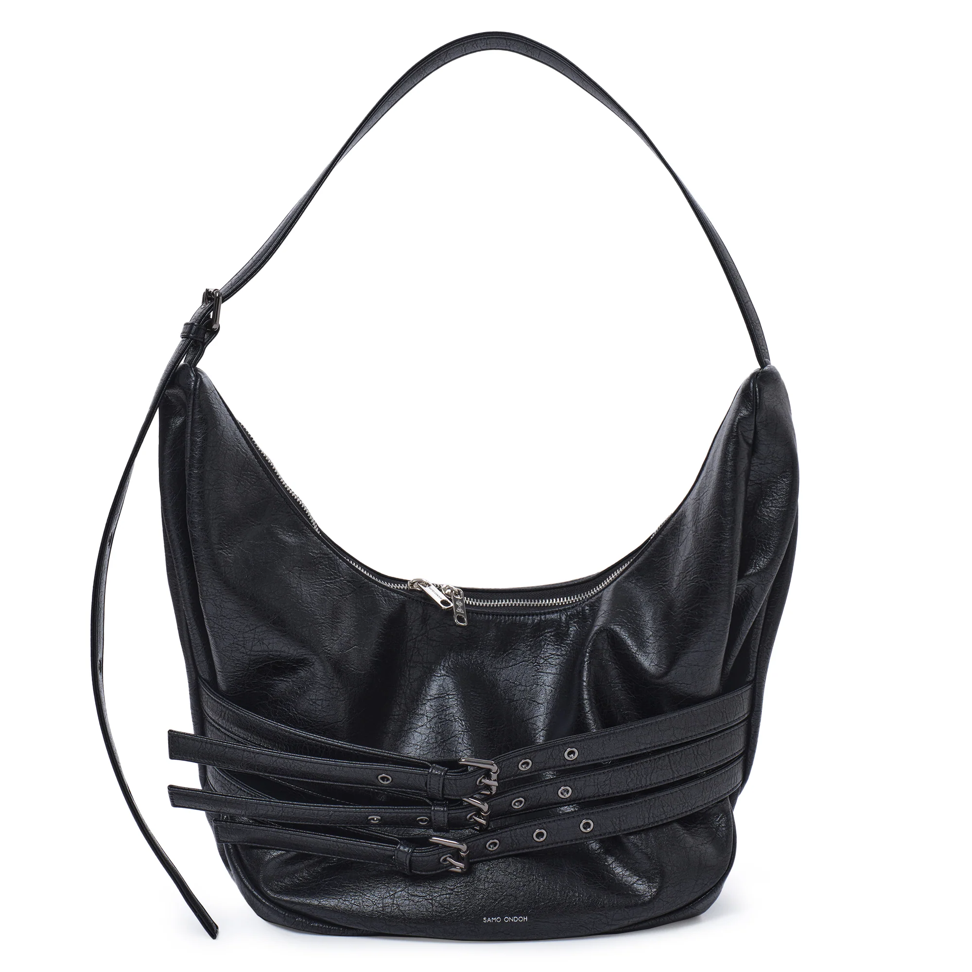 belt apple sling bag L savage black