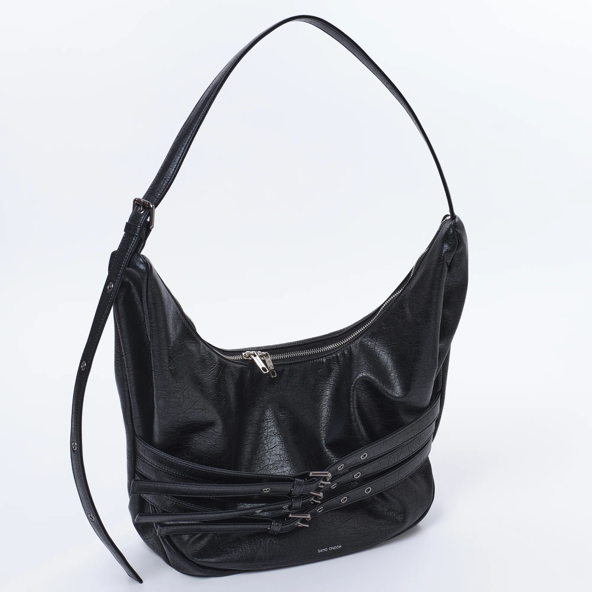 belt apple sling bag L savage black - Image 2