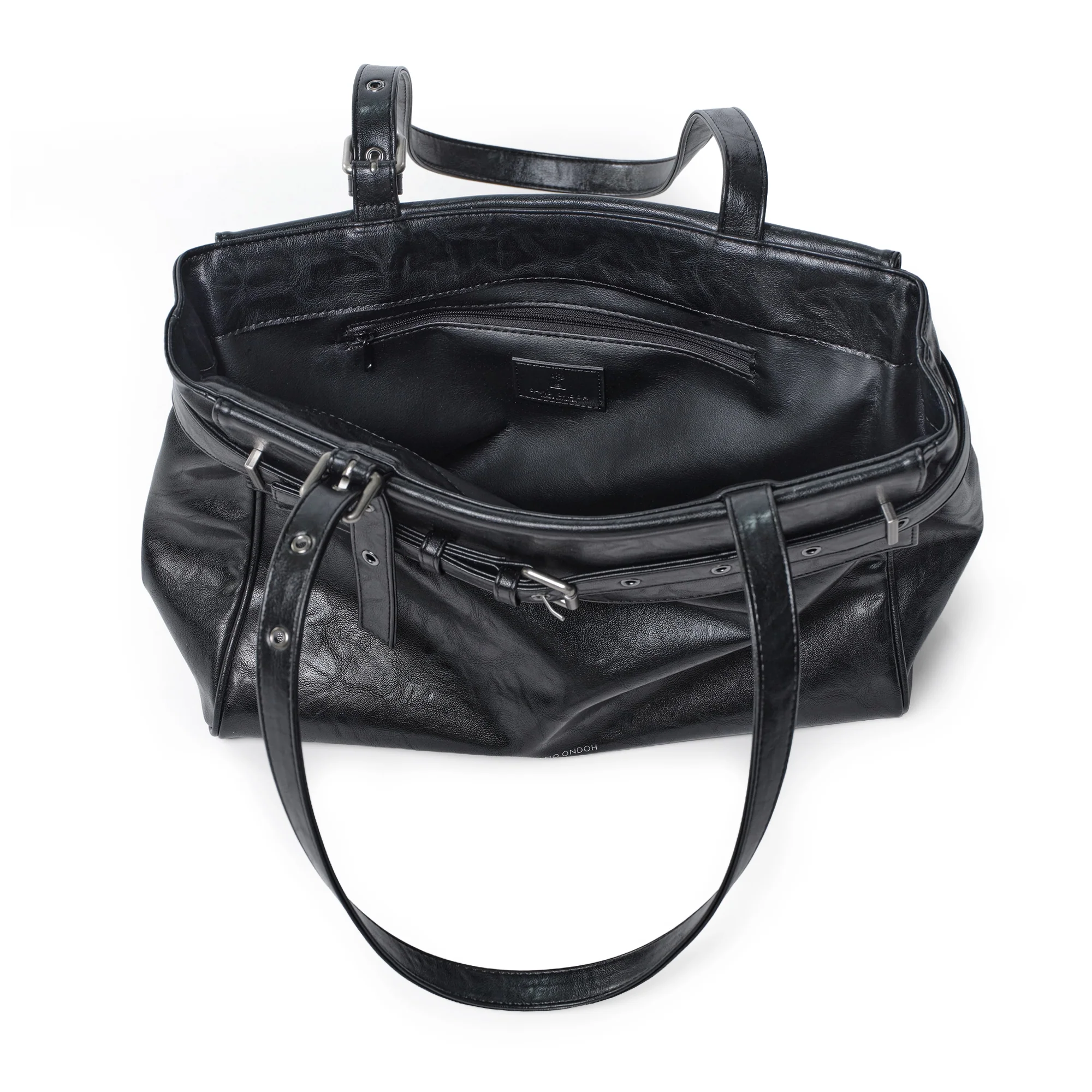 (restock soon) belt flap bag M baked black - Image 5