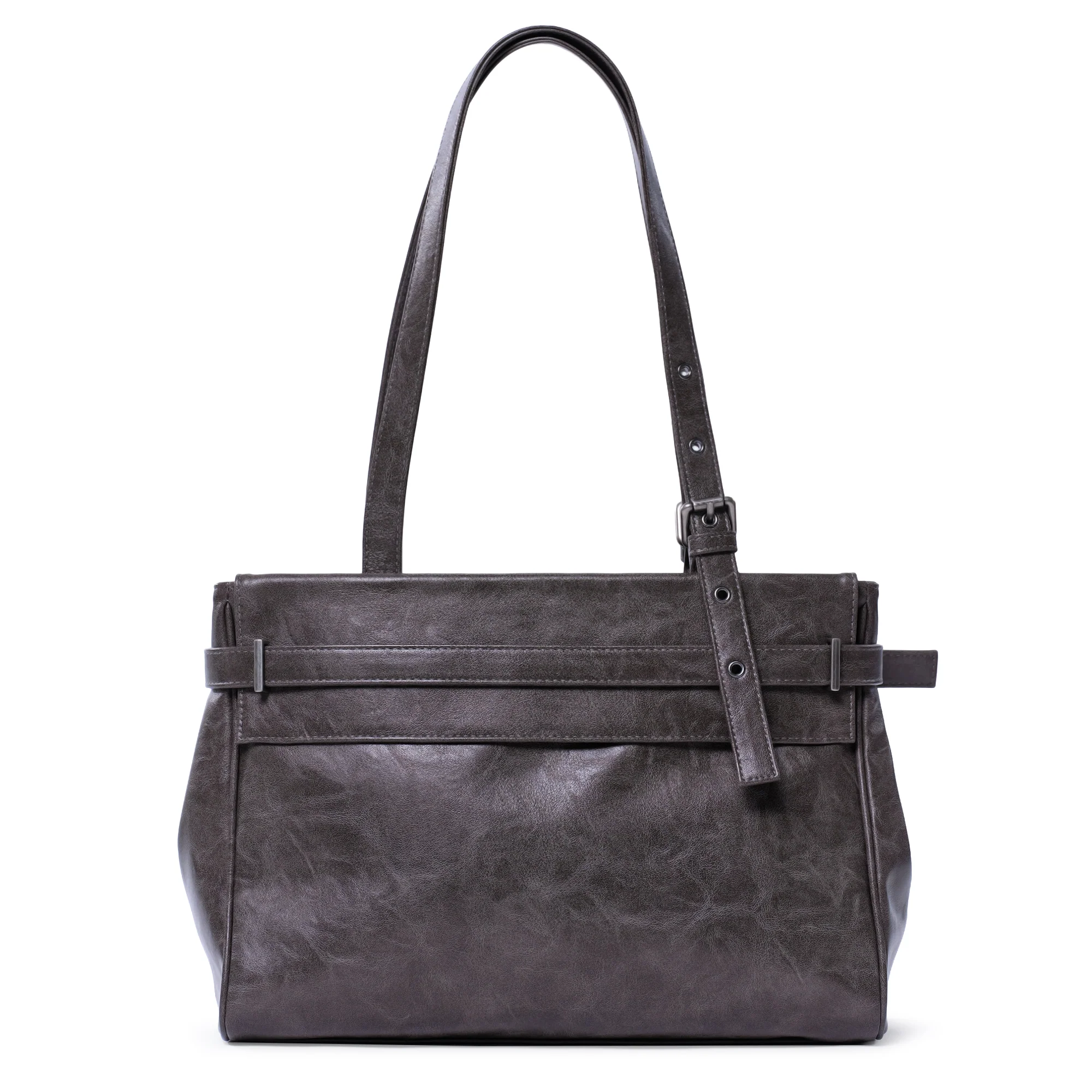 (restock soon) belt flap bag M baked gray - Image 4