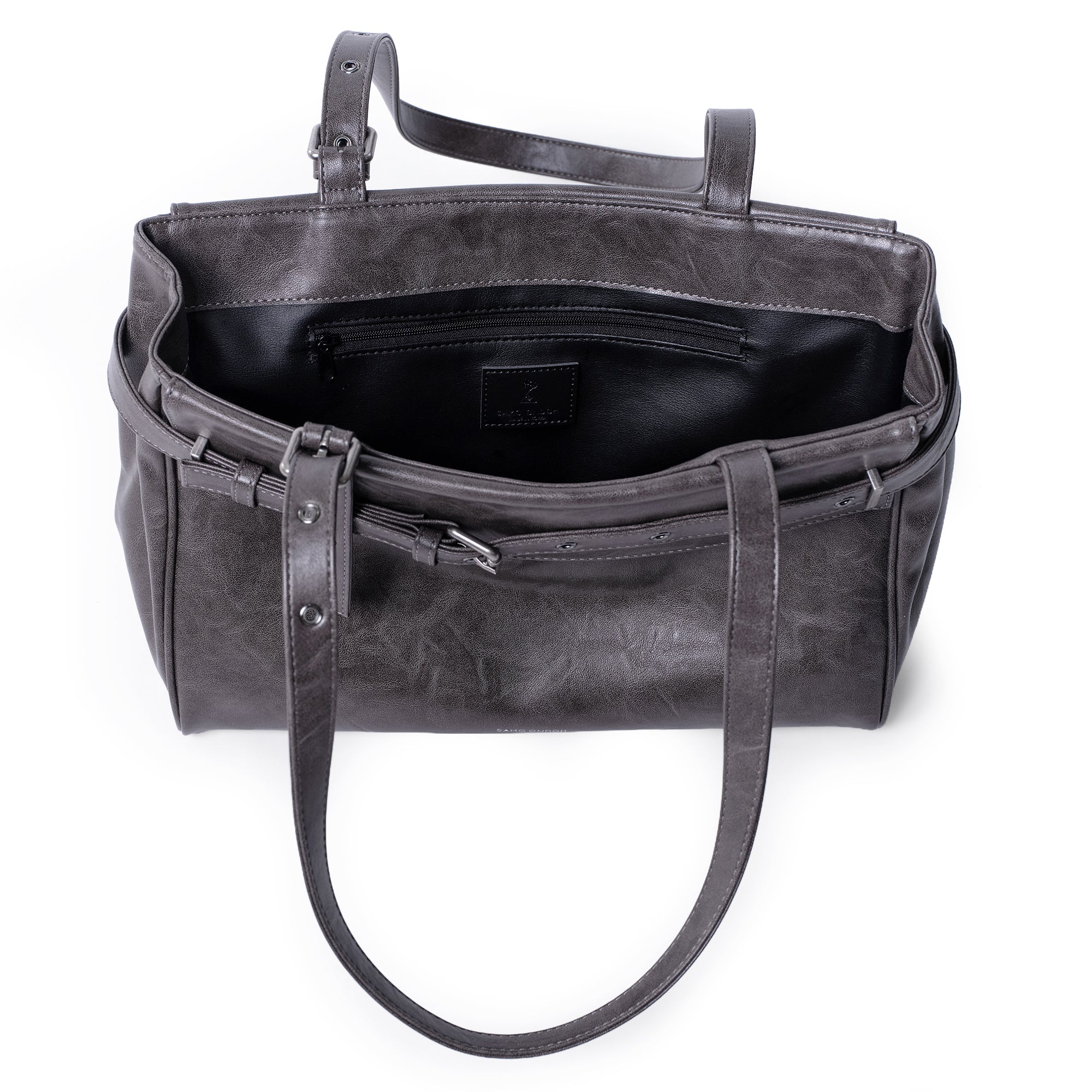 (restock soon) belt flap bag M baked gray - Image 5