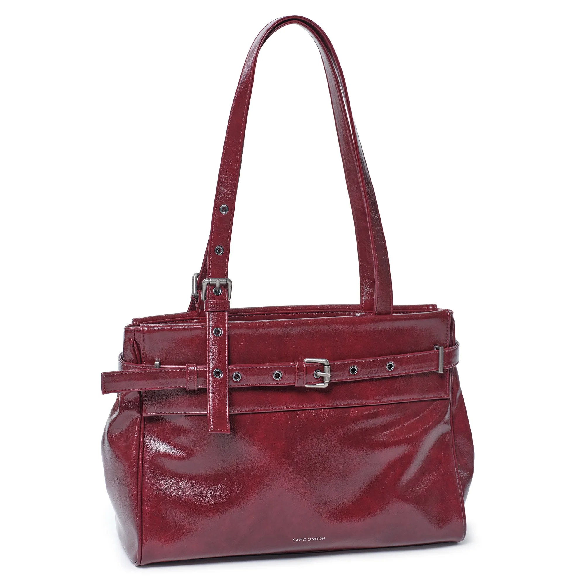 (restock soon) belt flap bag M vampire blood - Image 3