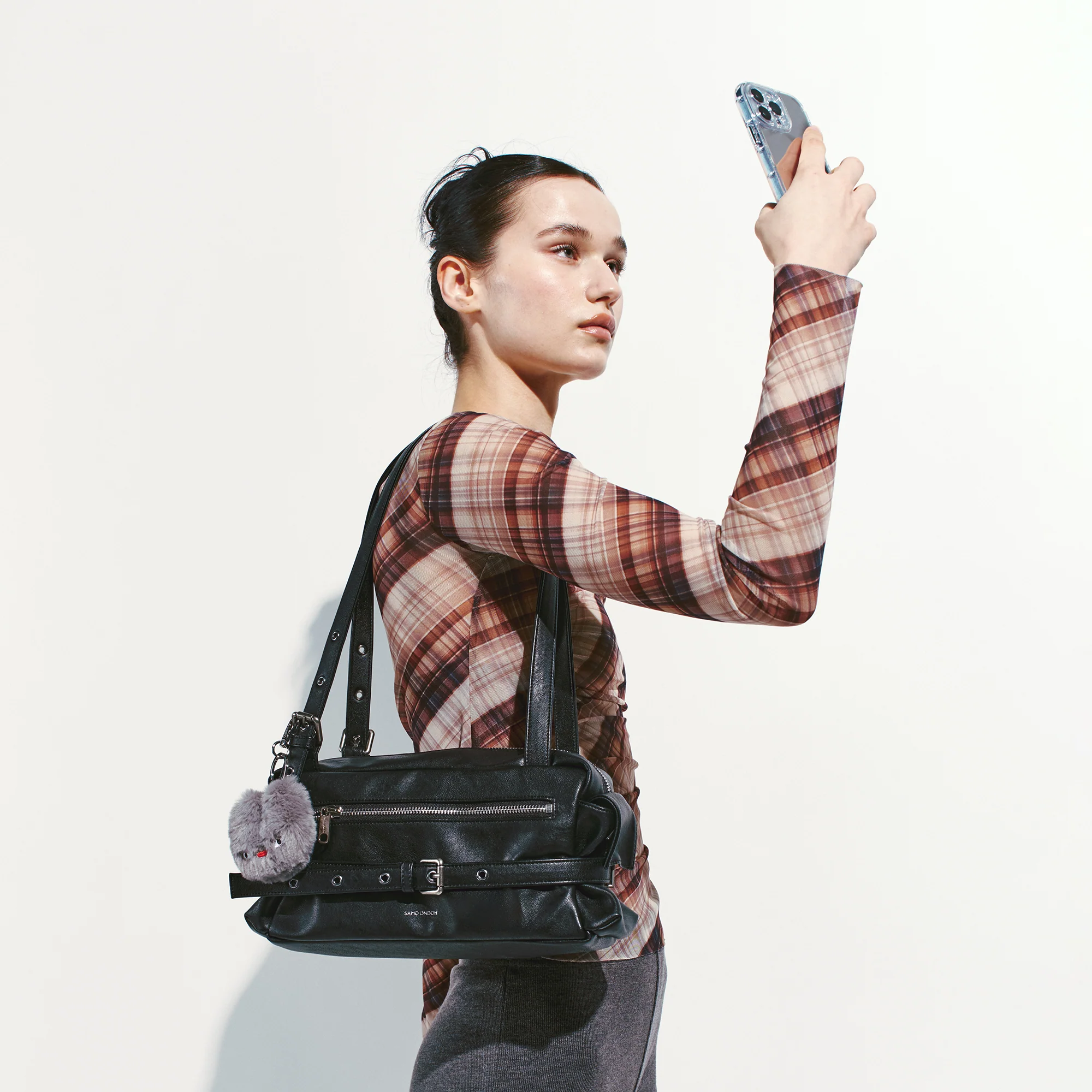 belt utility bag M nappa matt black - Image 6