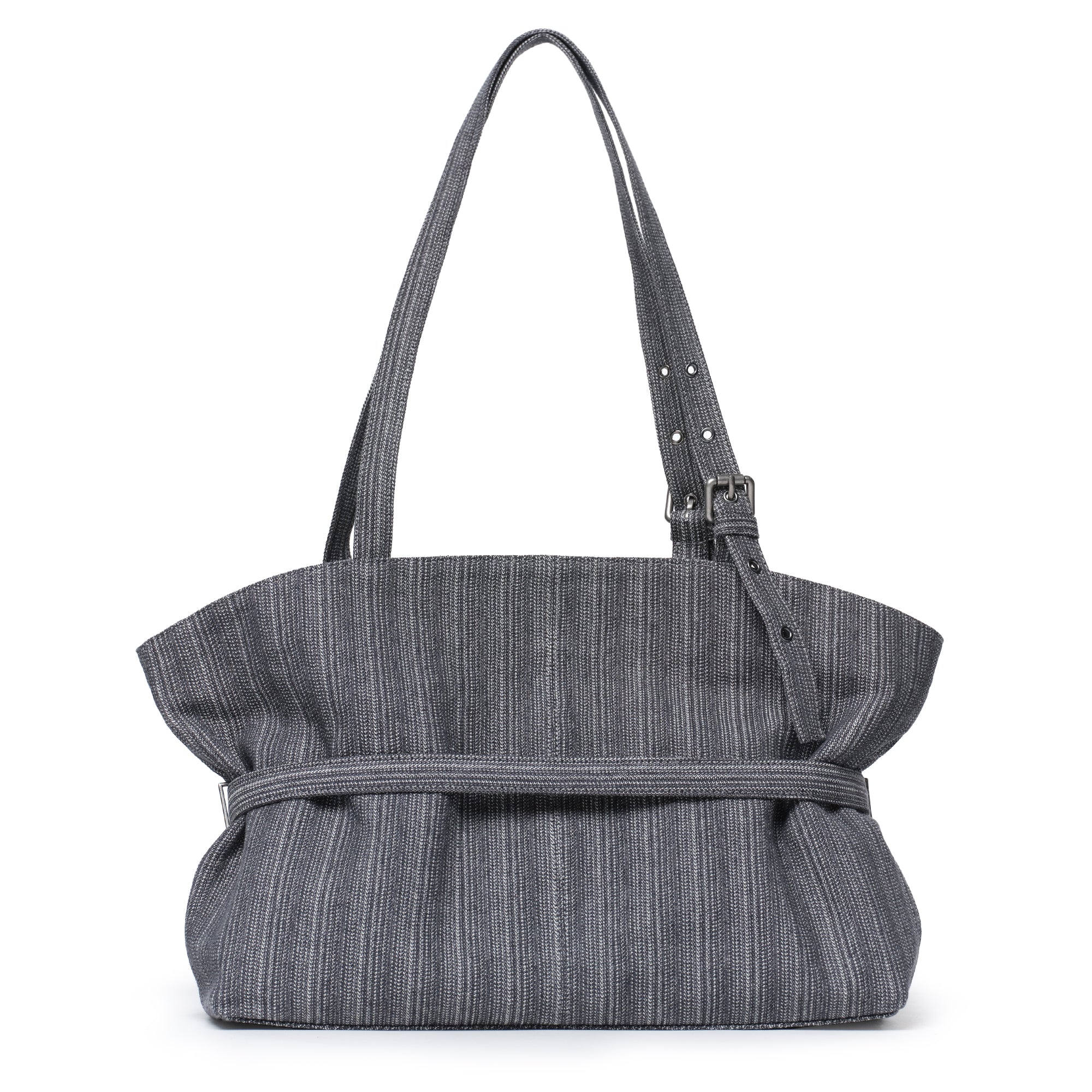le belt bag L stripe gray - Image 3