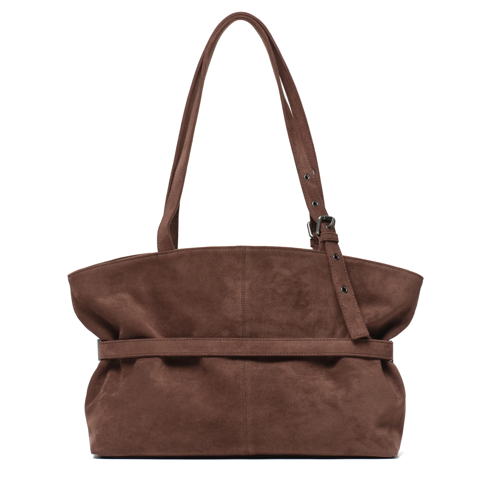 le belt bag L suede brown - Image 3