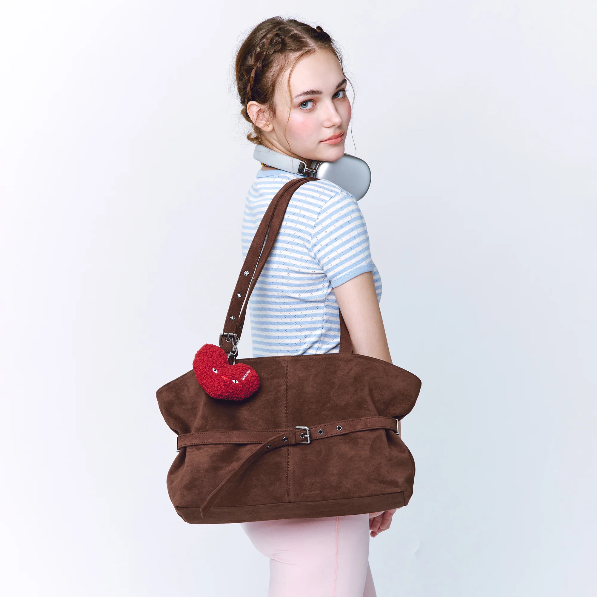le belt bag L suede brown - Image 5