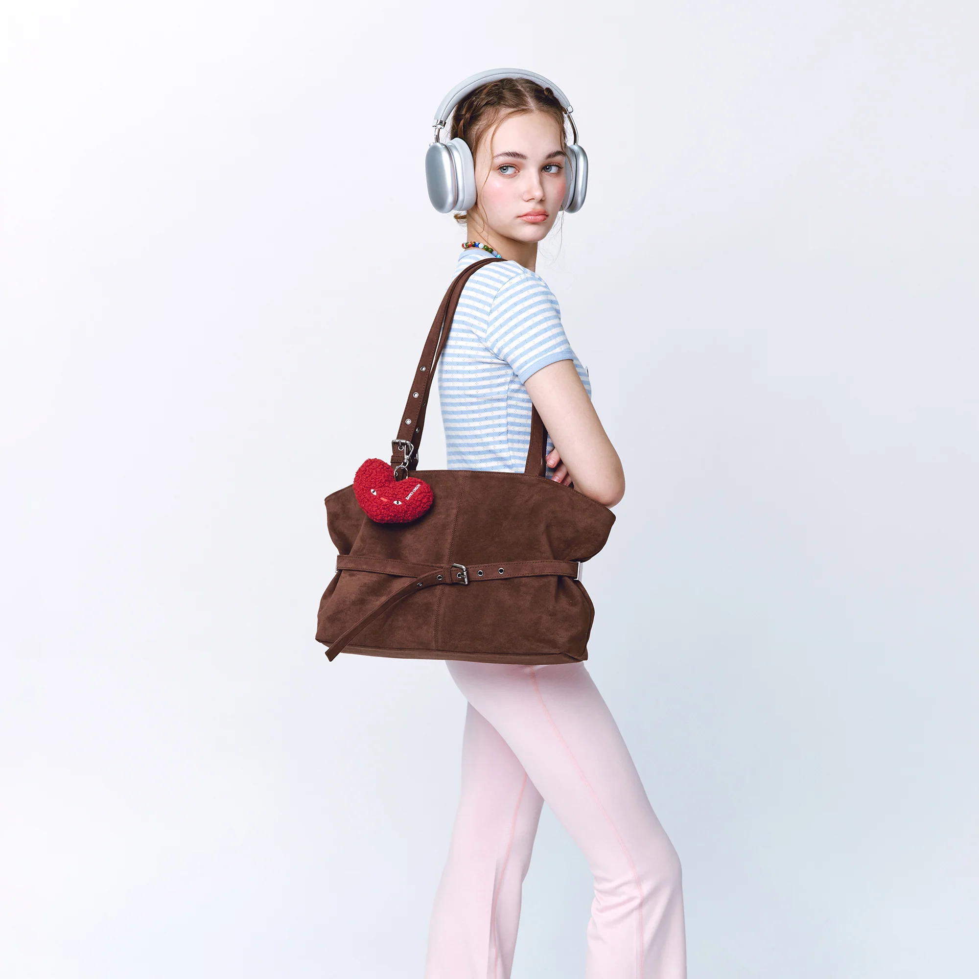 le belt bag L suede brown - Image 6
