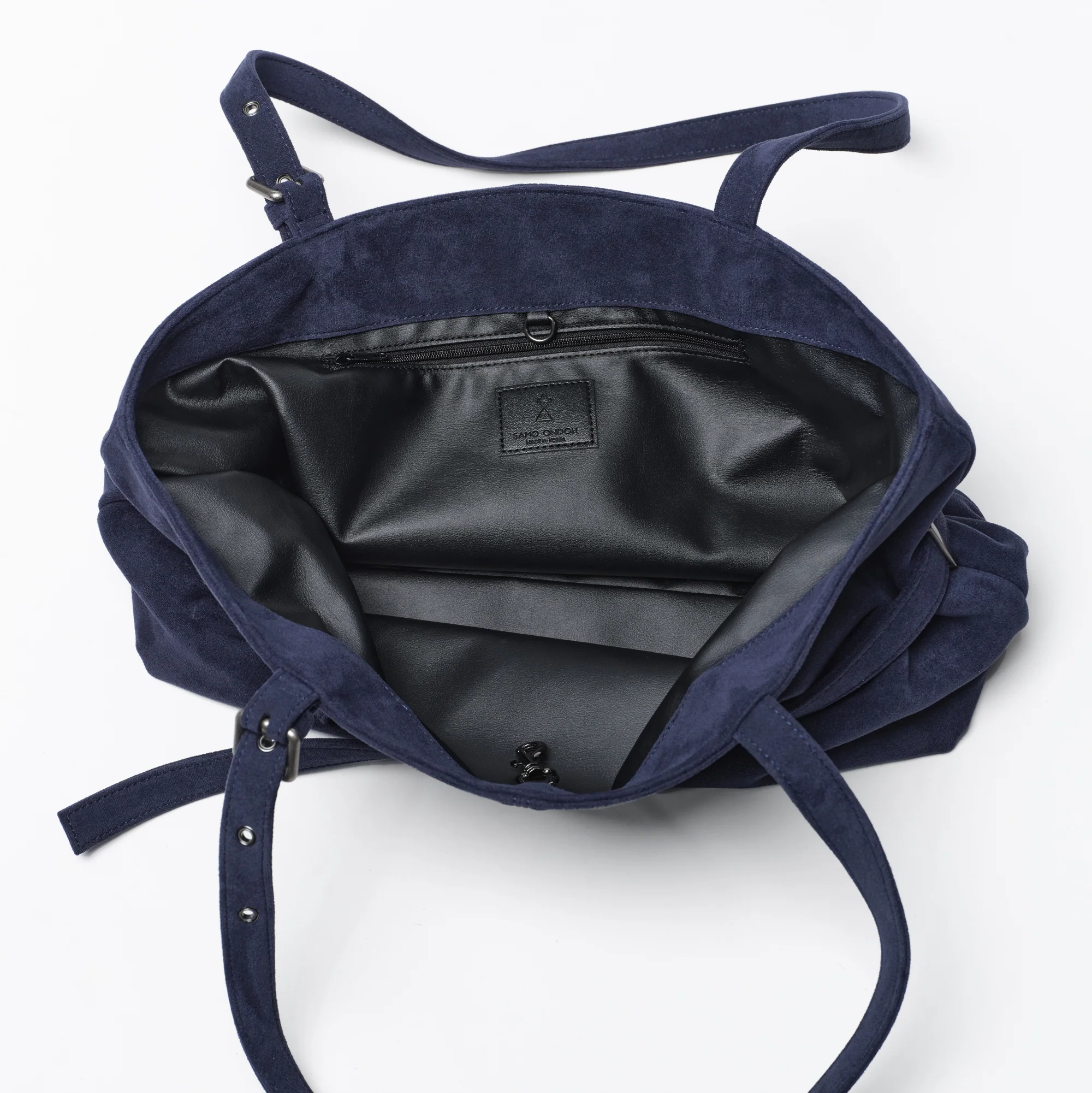 le belt bag L suede navy - Image 5