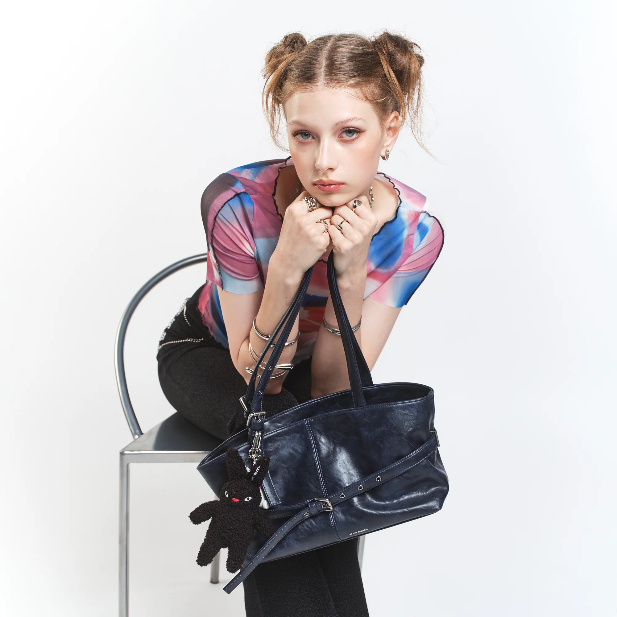 le belt bag M baked navy - Image 6