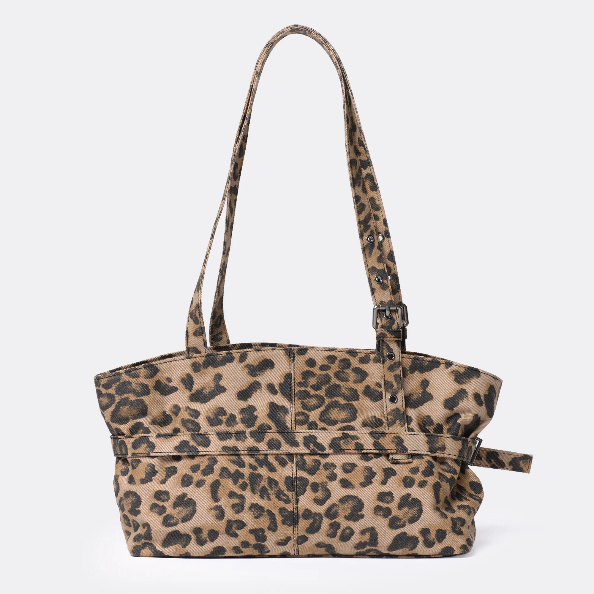 le belt bag M denim leopard - Image 3