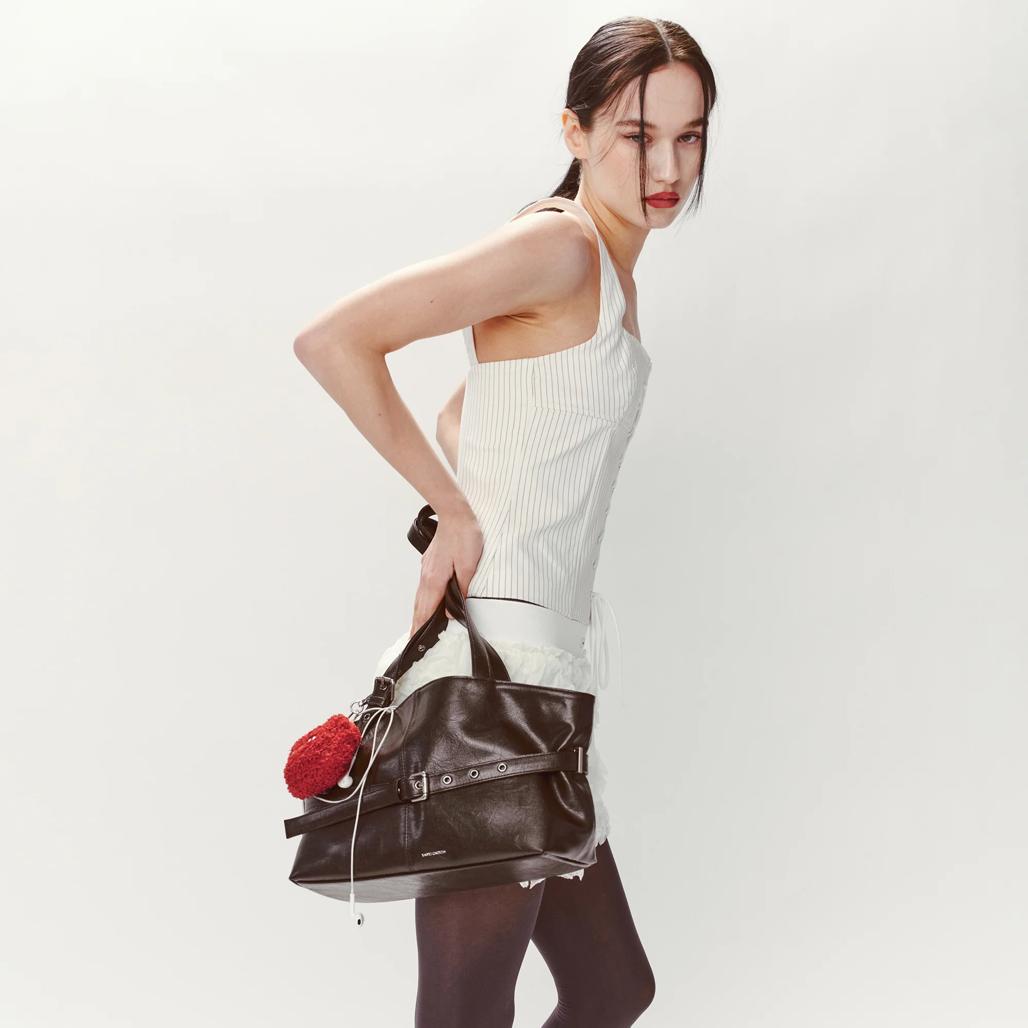 le belt bag M goat chocolate - Image 6