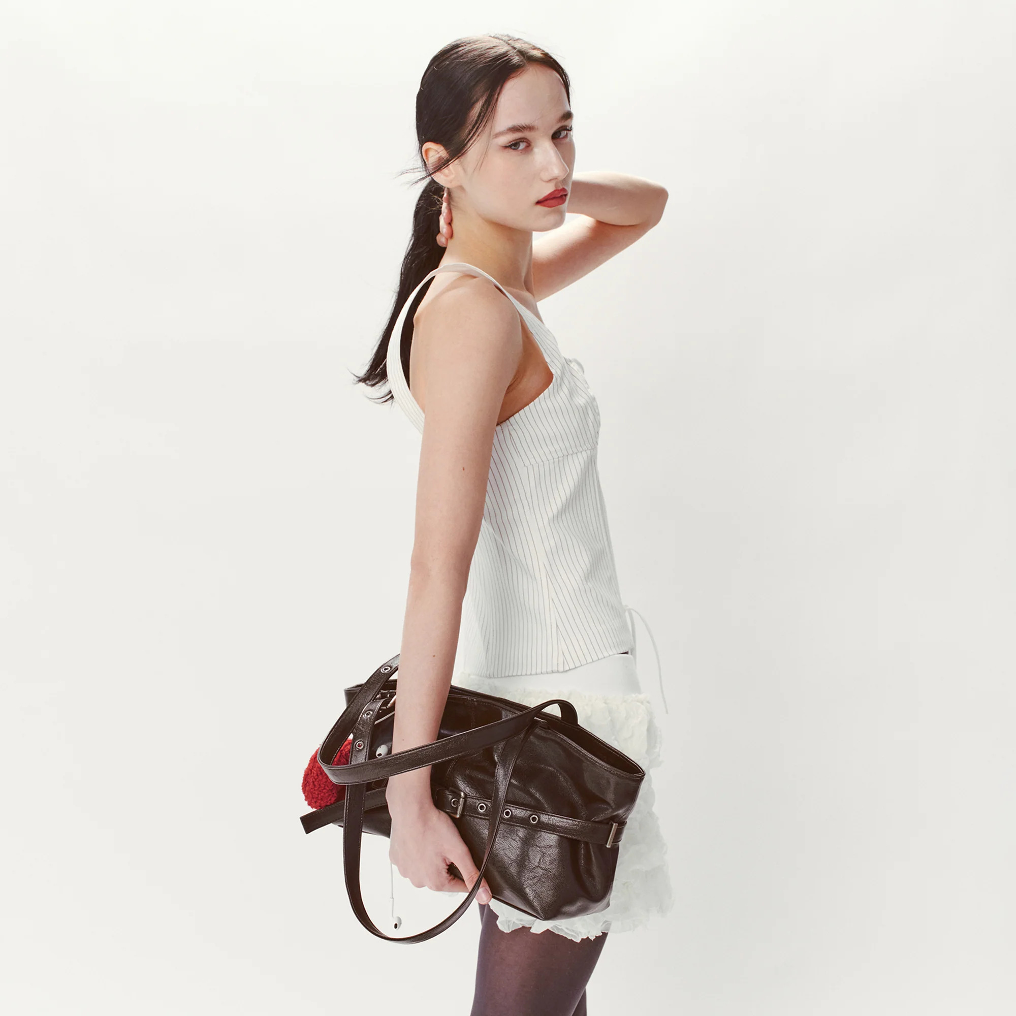 le belt bag M goat chocolate - Image 8