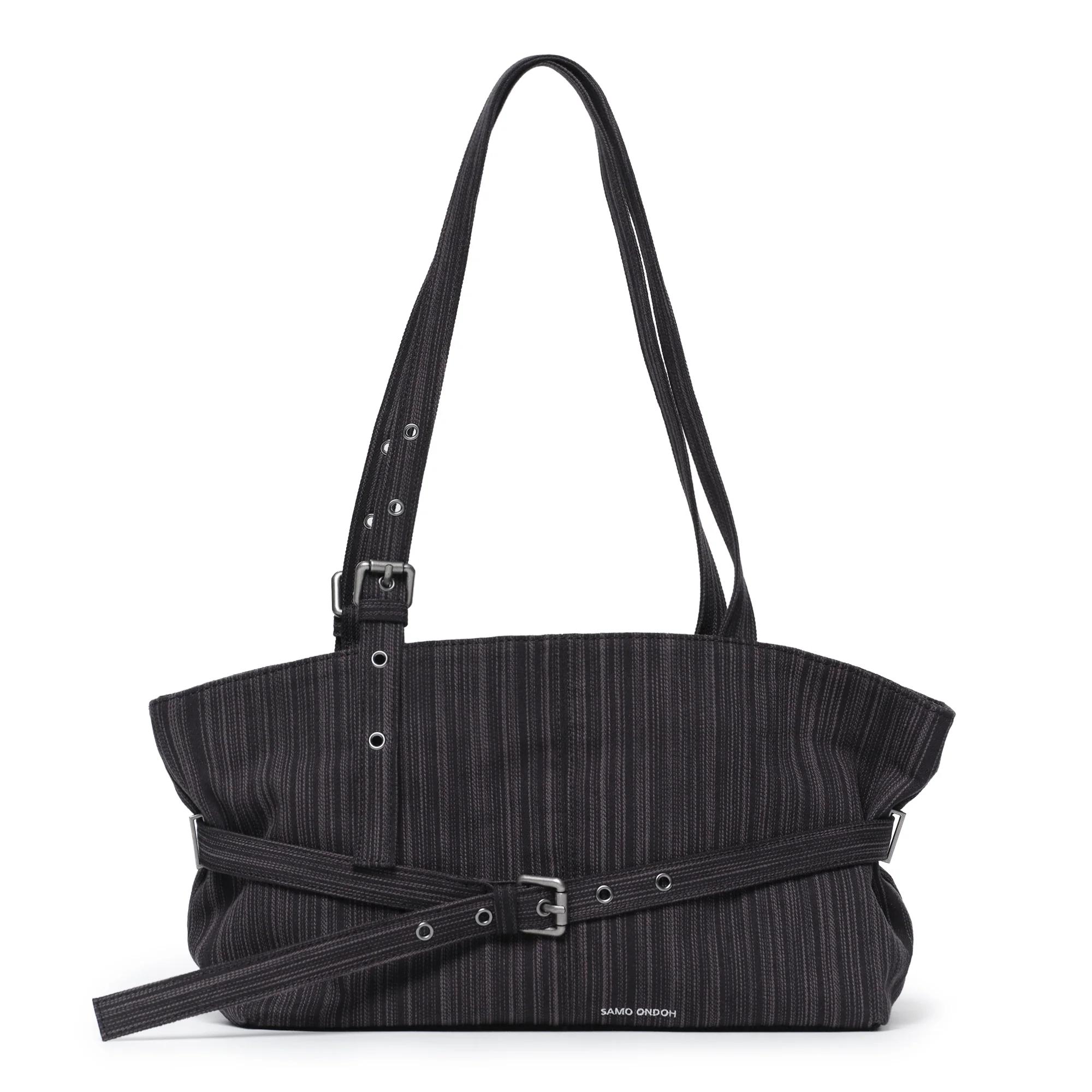 le belt bag M stripe black