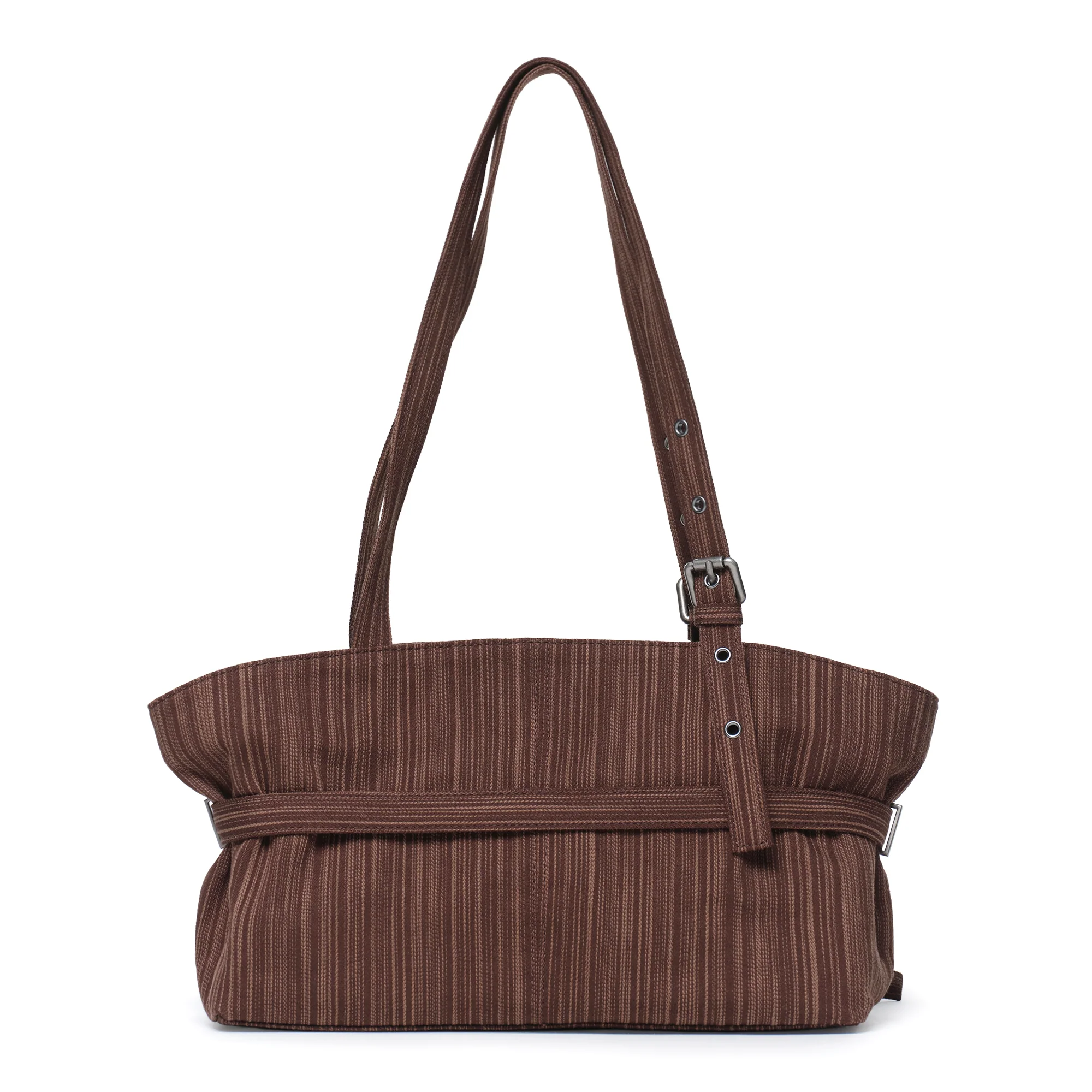 le belt bag M stripe brown - Image 3