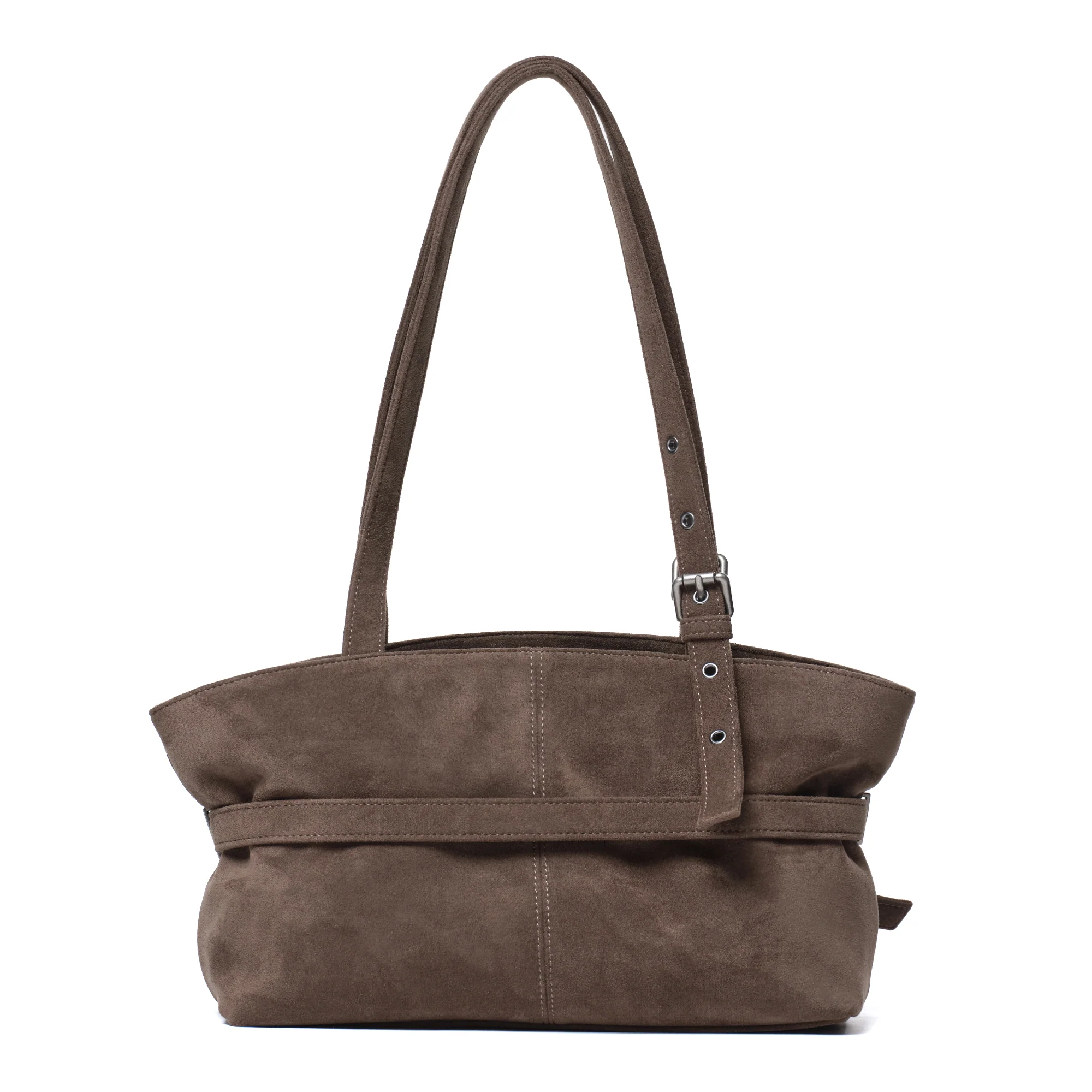 le belt bag M suede khaki gray - Image 3