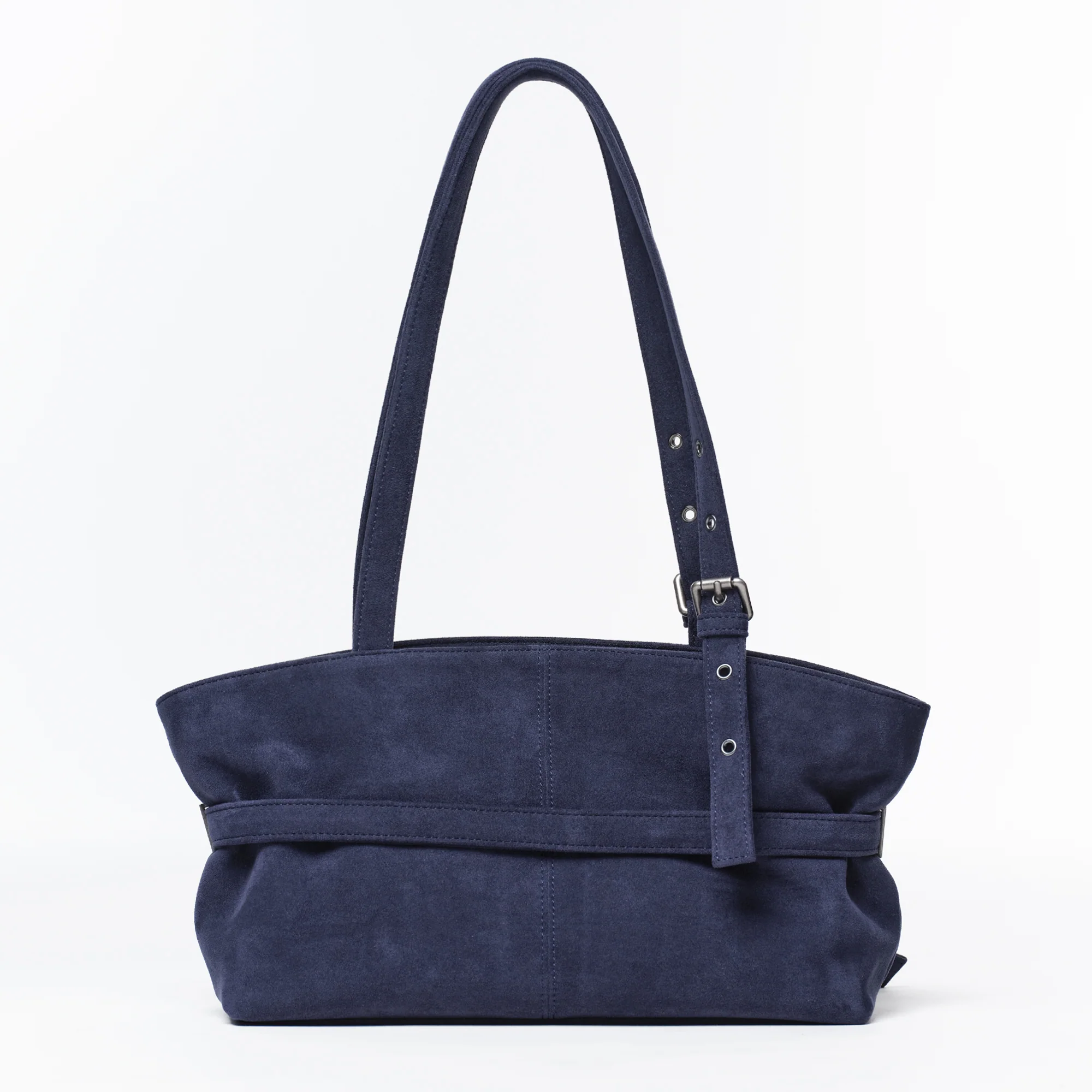 le belt bag M suede navy - Image 3