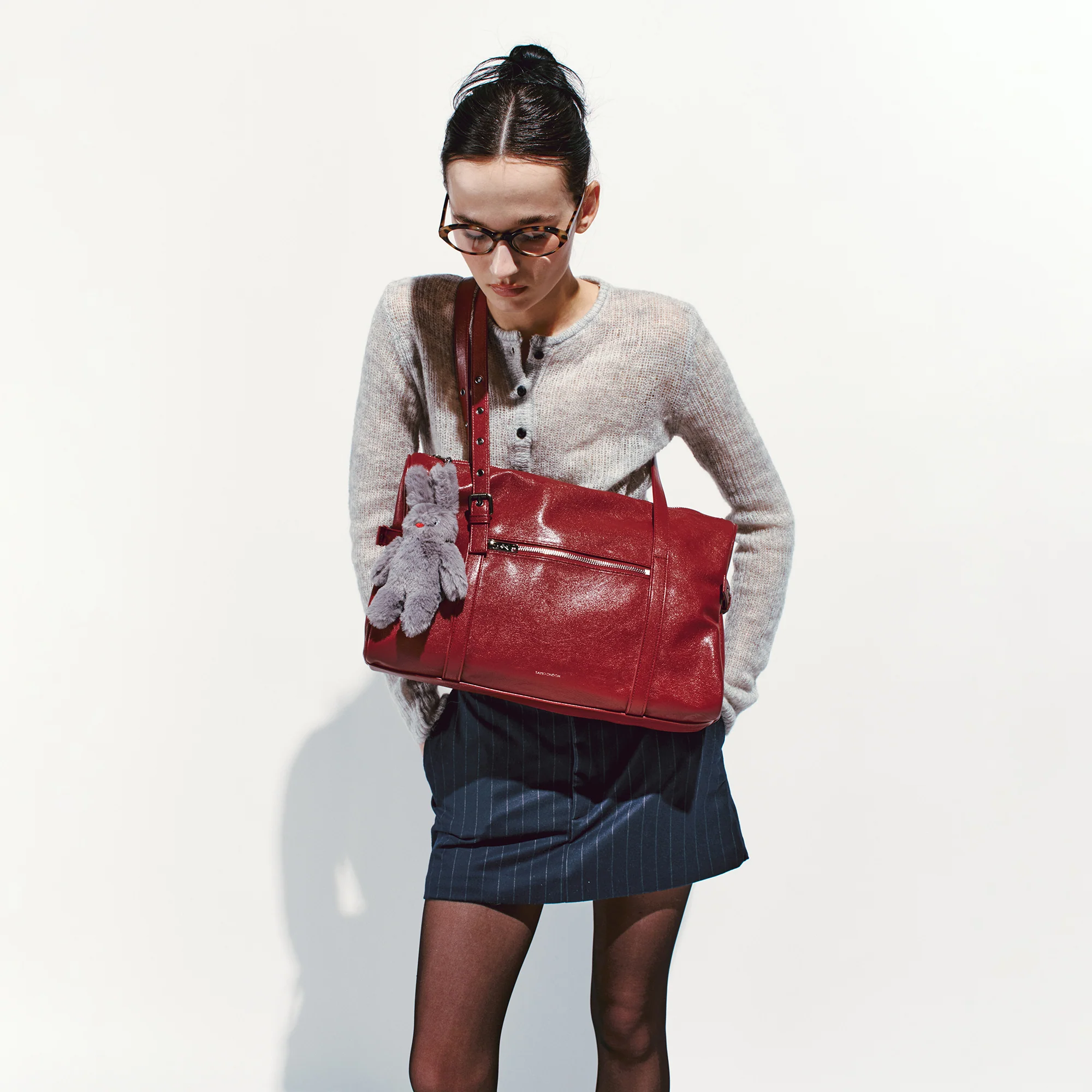 museum bag L goat red - Image 10