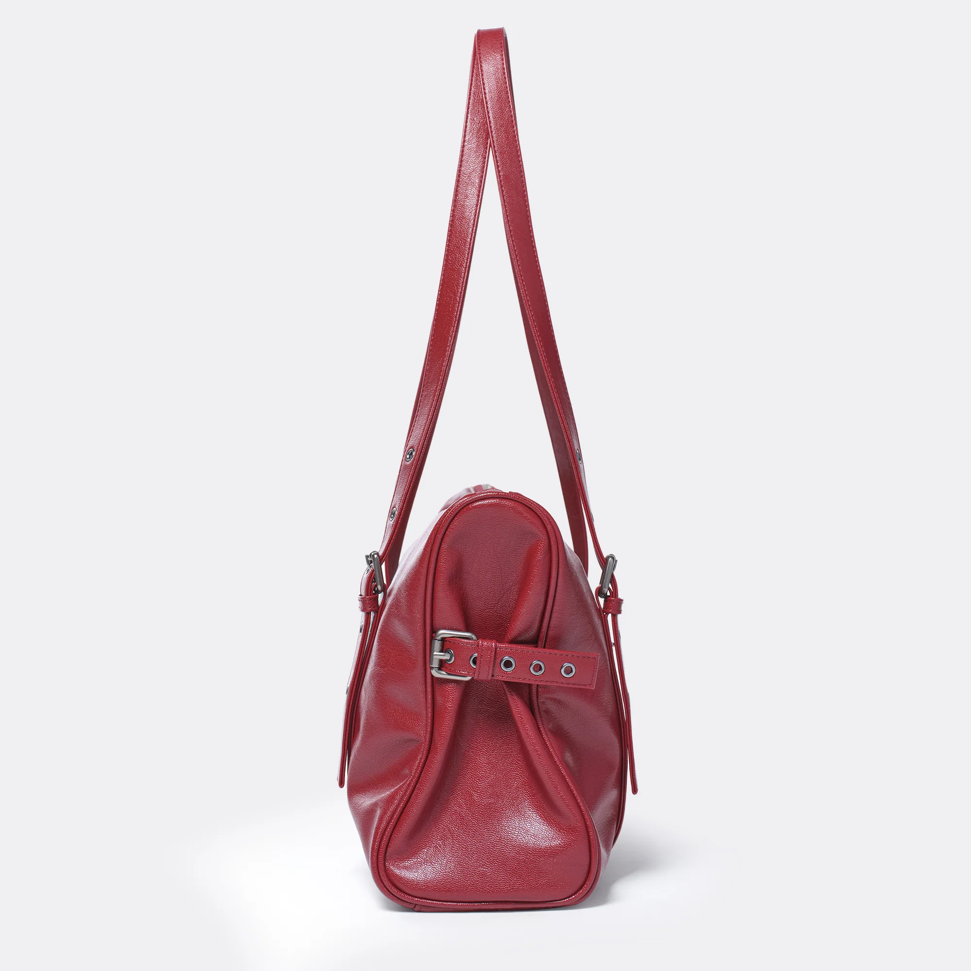 museum bag L goat red - Image 3
