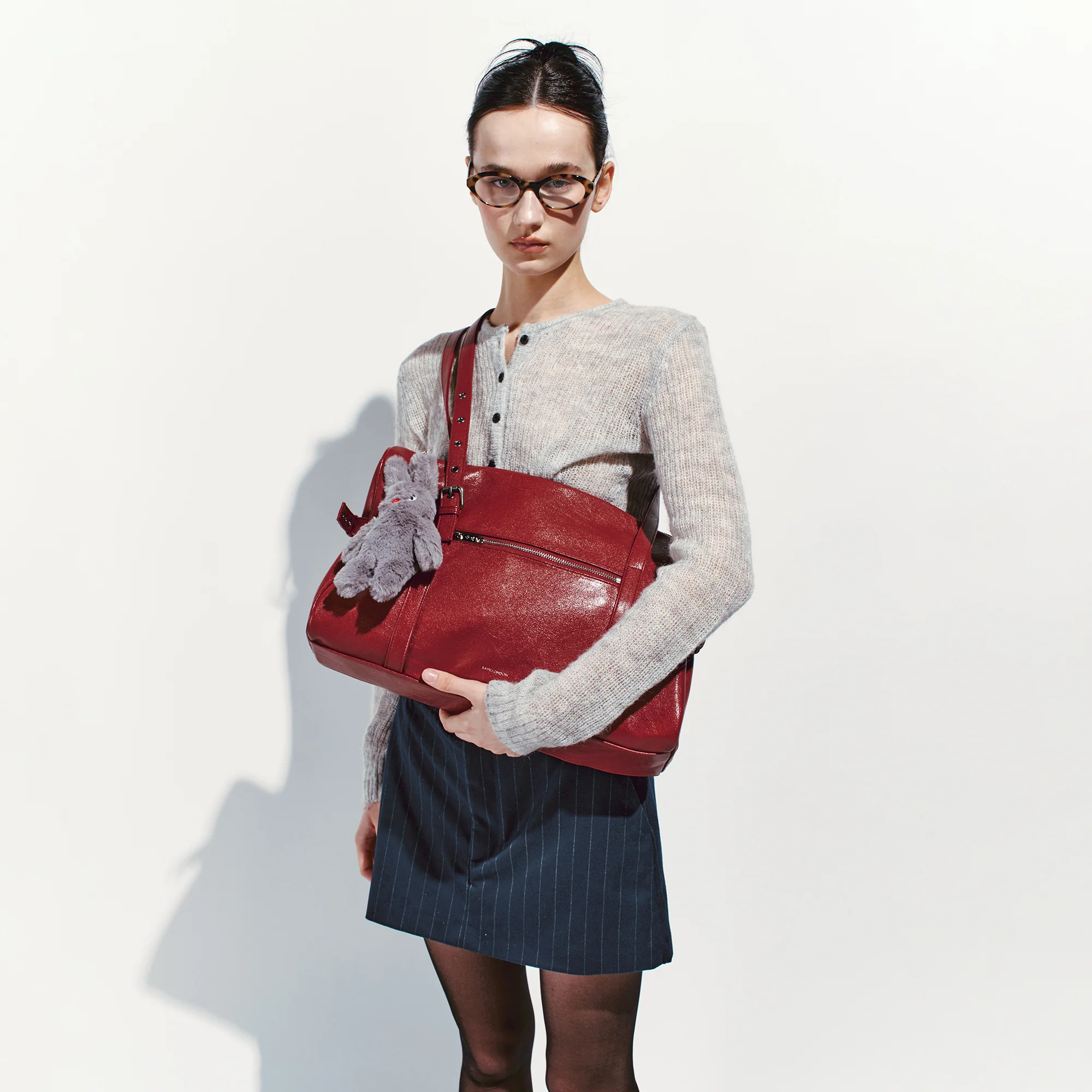 museum bag L goat red - Image 9