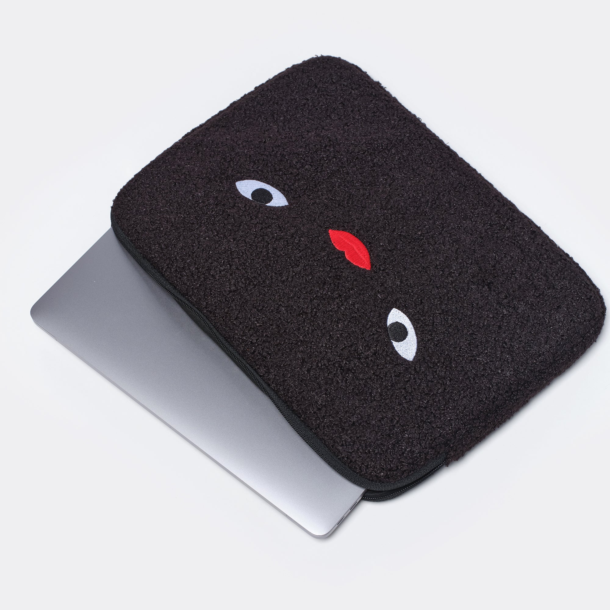 nemoyom laptop case 14inch eco shearling black - Image 4