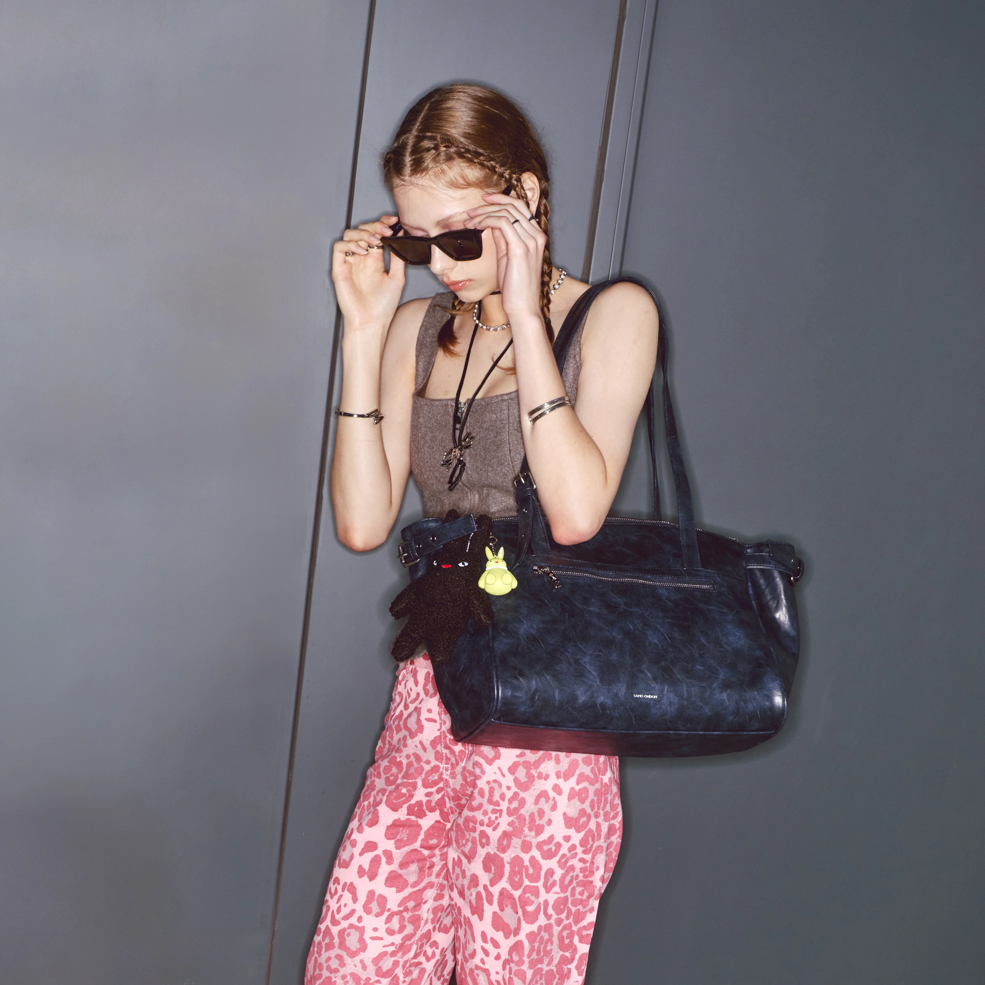 nouvelle shopper bag L baked navy - Image 8