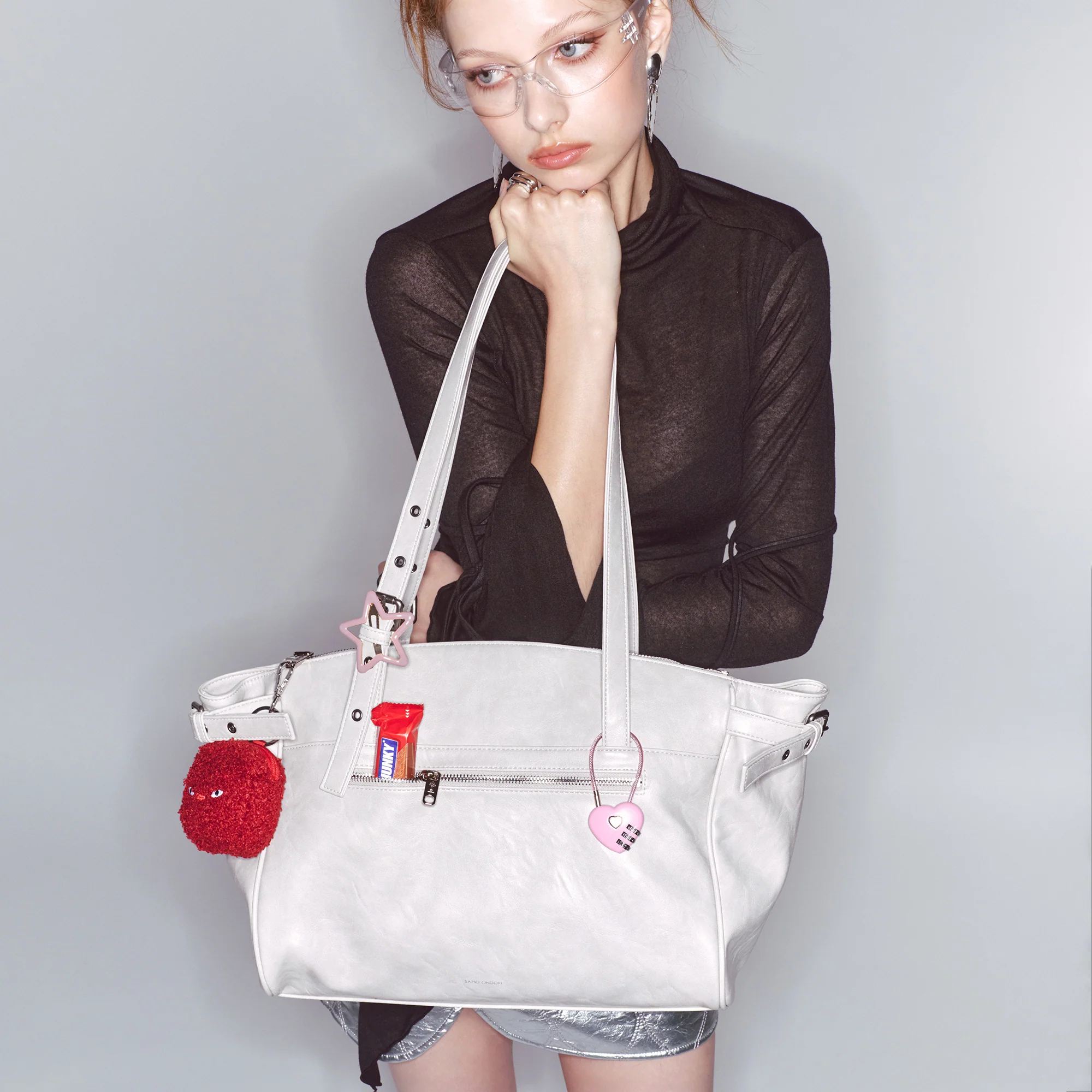nouvelle shopper bag L baked powder - Image 8