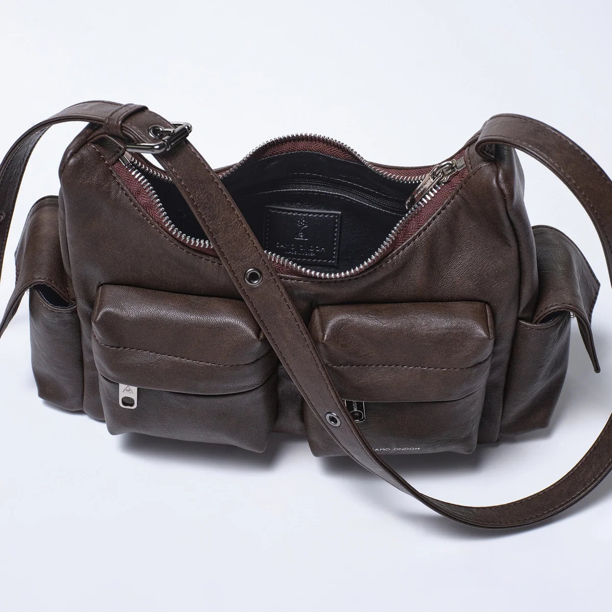 (restock May 9) pocket mug bag M brushed chocolate - Image 4
