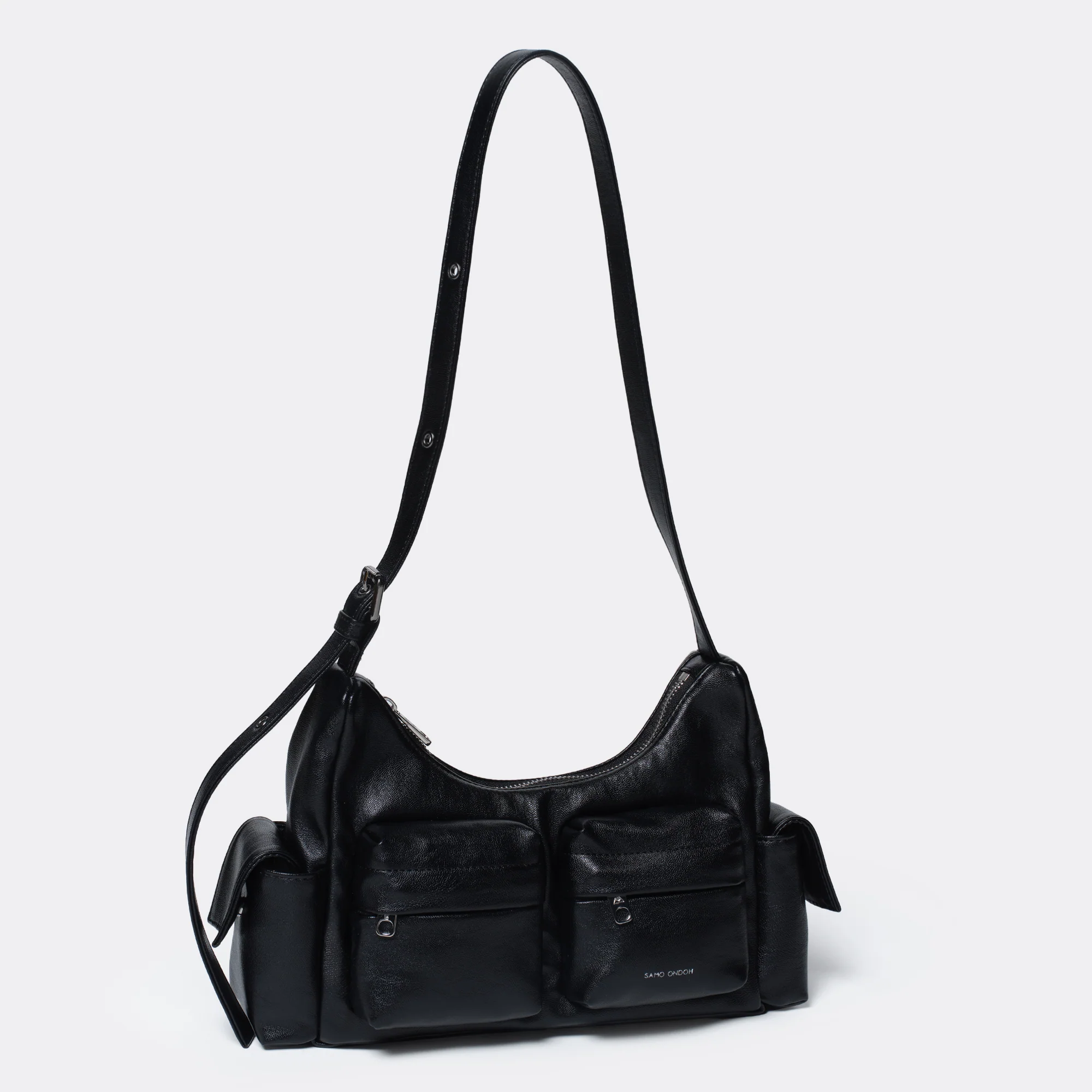 pocket mug bag M nappa black - Image 4