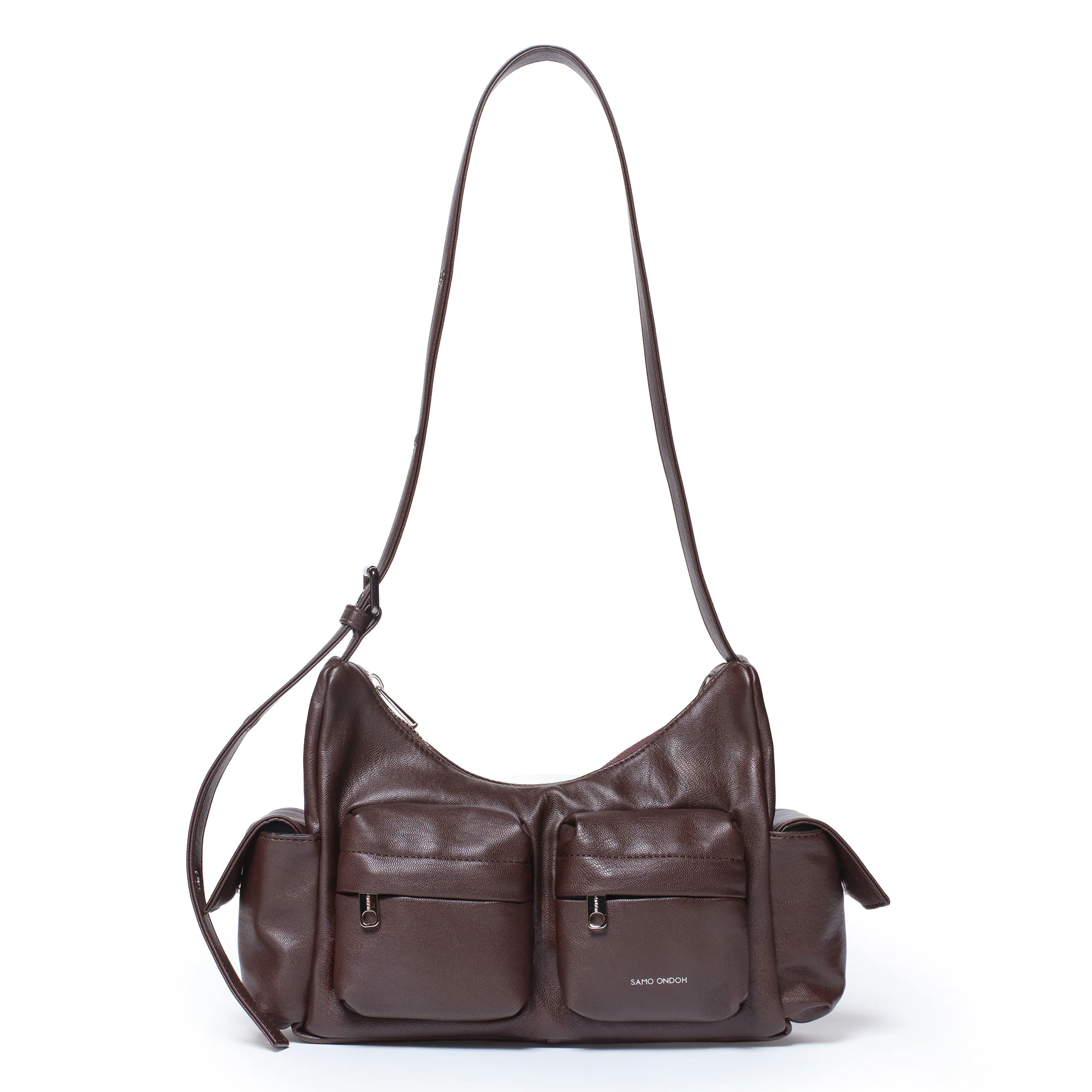 pocket mug bag M nappa chocolate