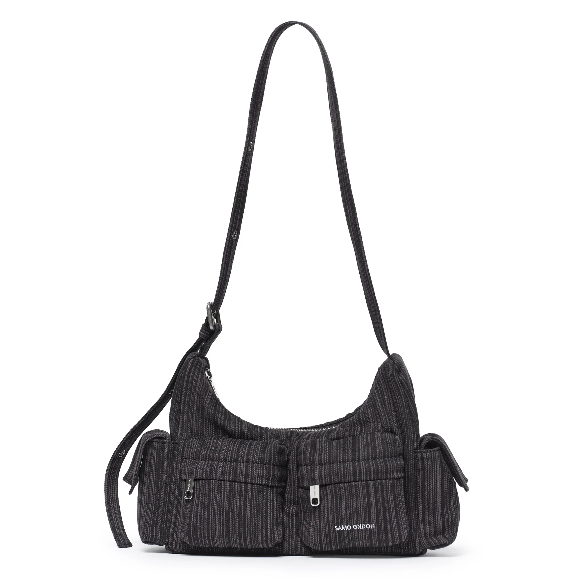 pocket mug bag M stripe black