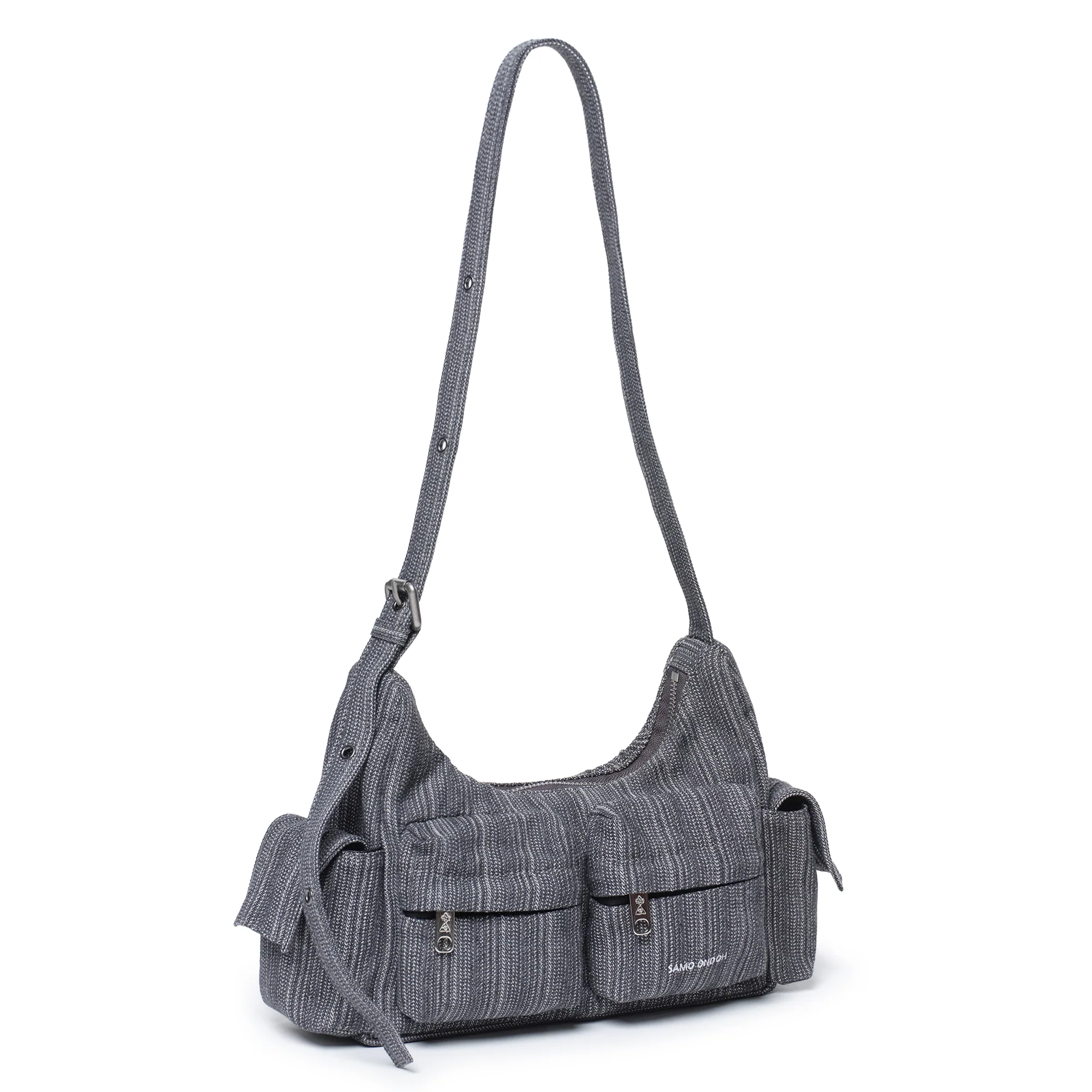 pocket mug bag M stripe gray - Image 2