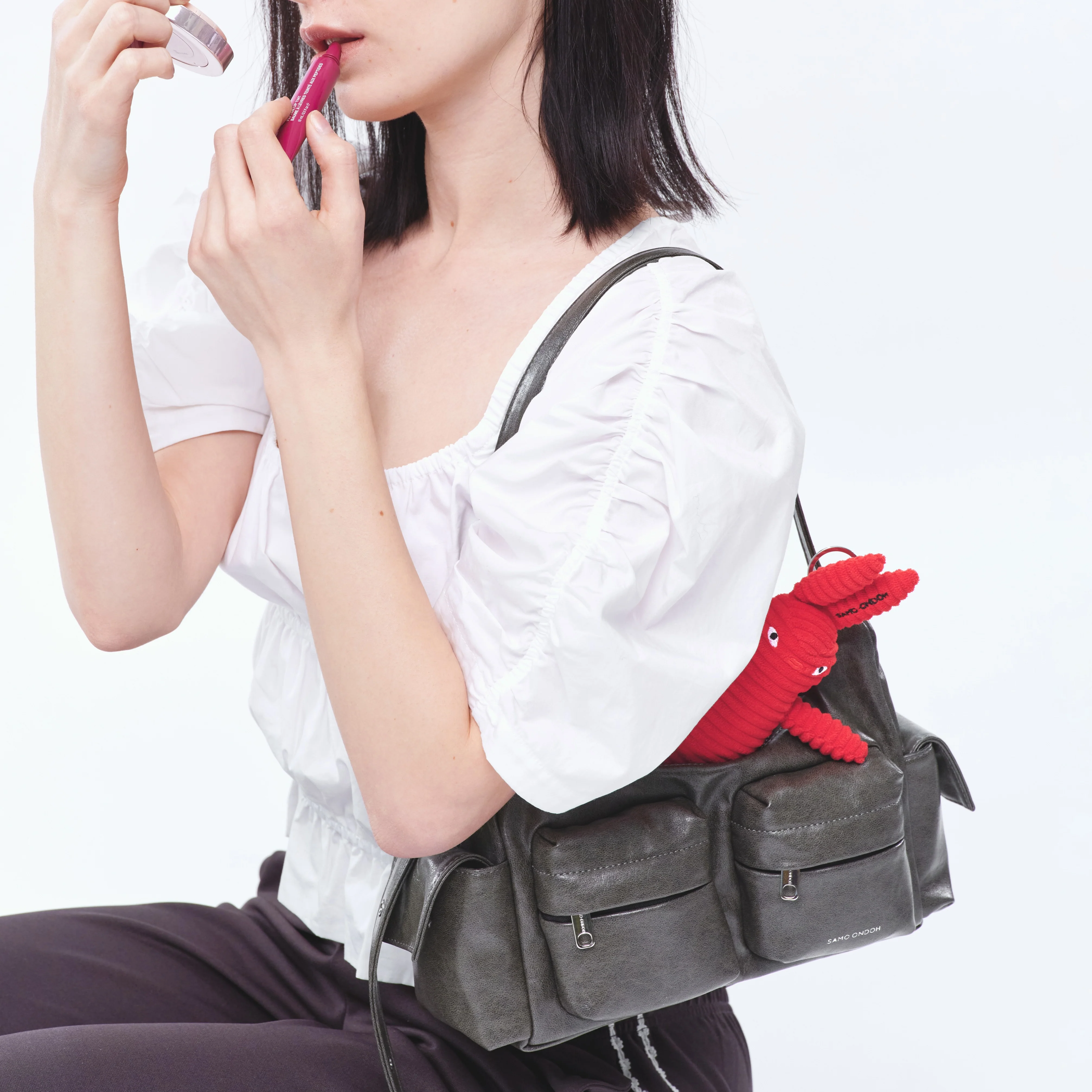 pocket mug bag M veg gray - Image 2