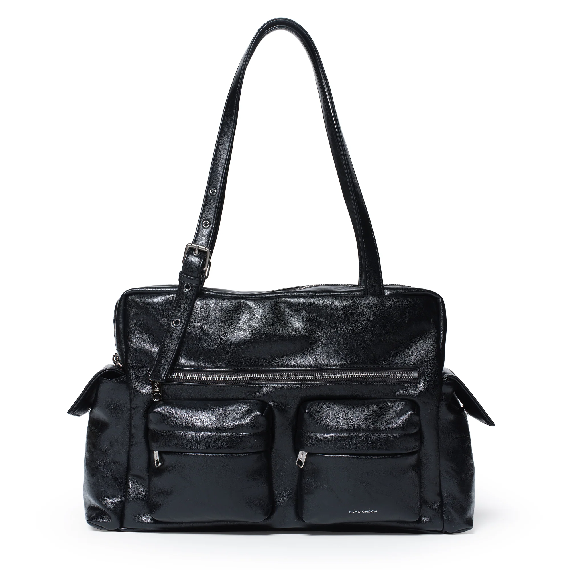 pocket utility bag L baked black