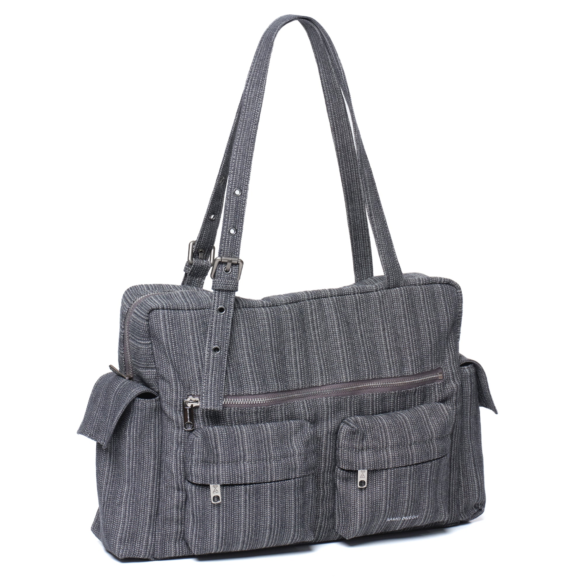 pocket utility bag L stripe gray - Image 2