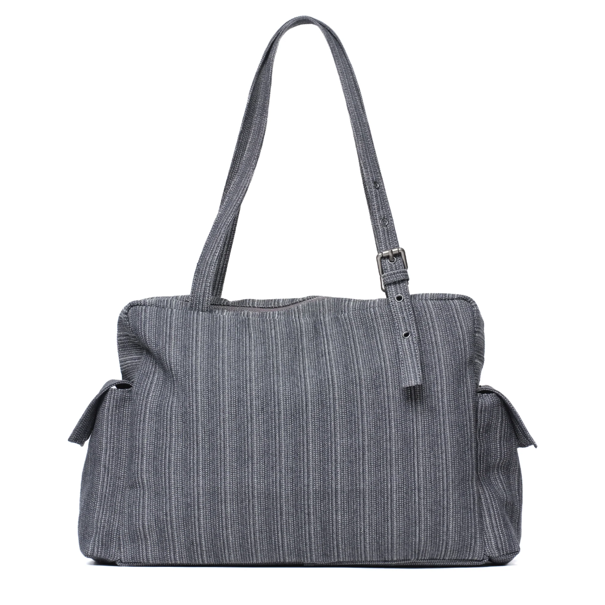 pocket utility bag L stripe gray - Image 3