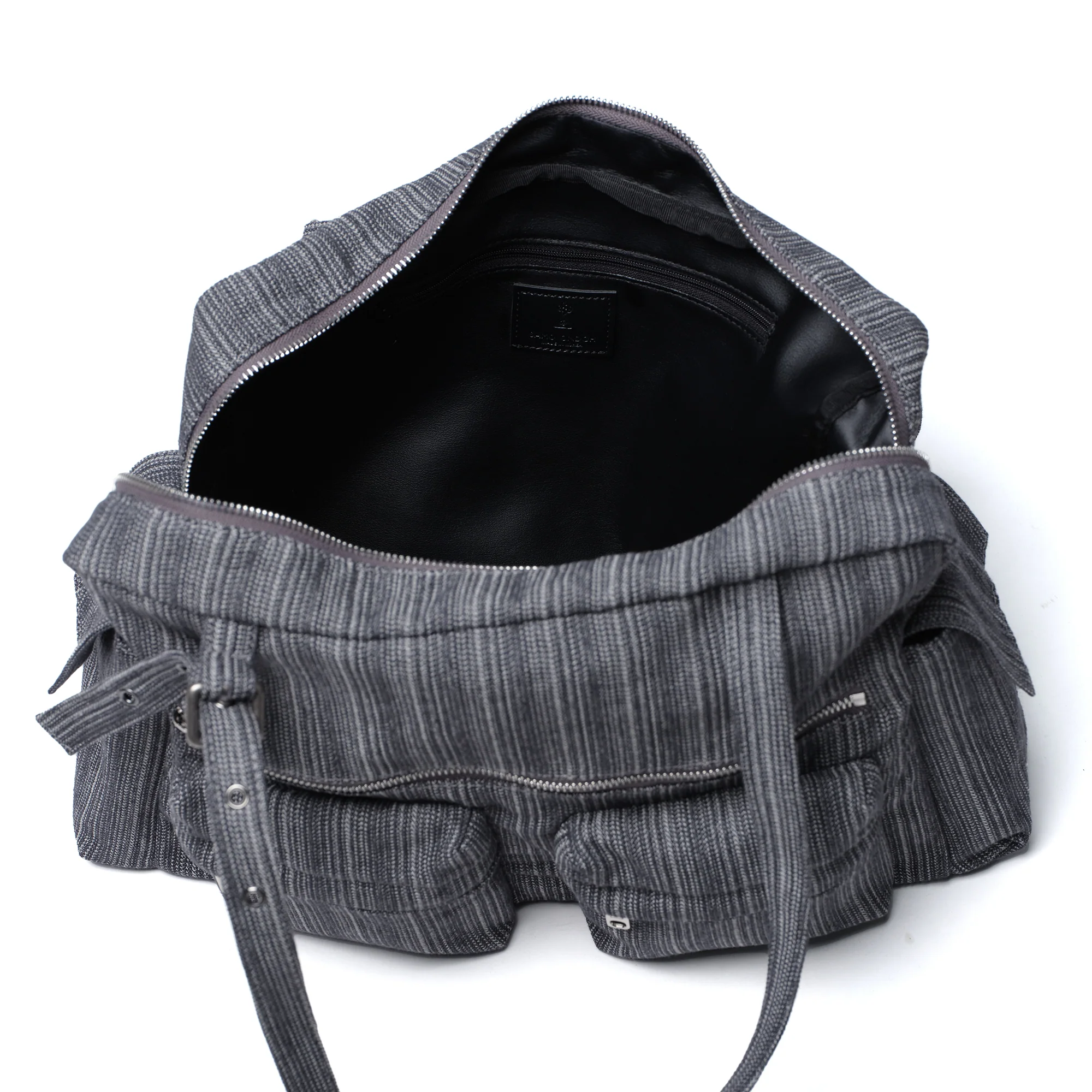 pocket utility bag L stripe gray - Image 4