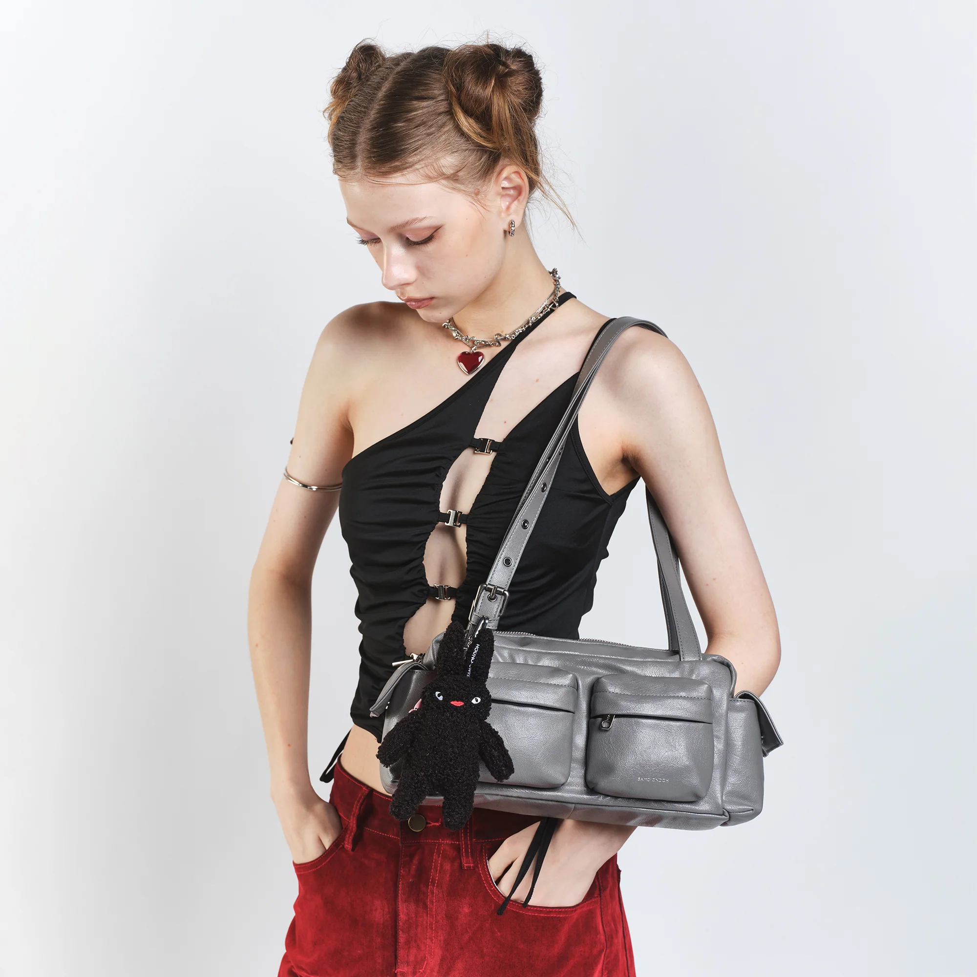 pocket utility bag M goat gray - Image 4