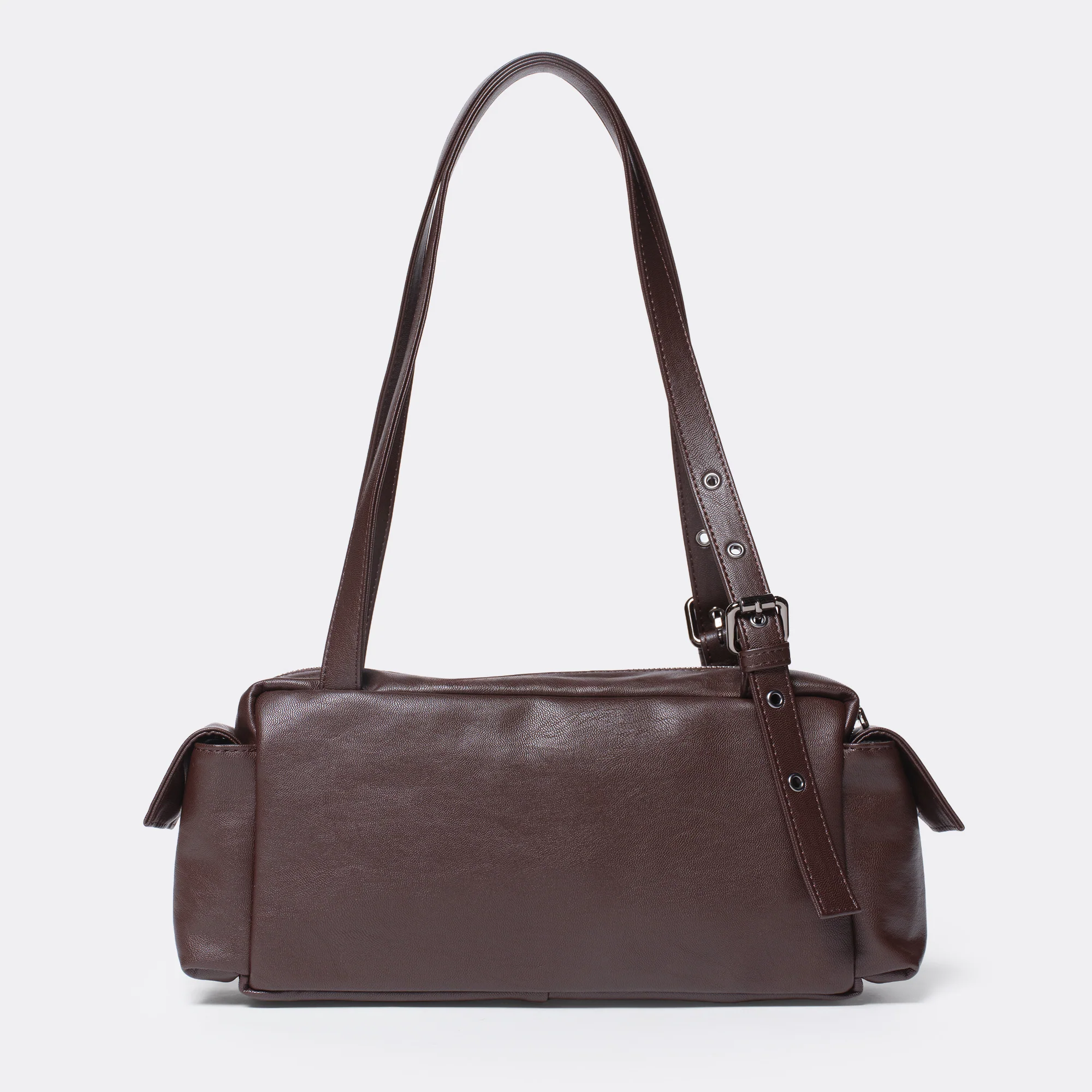 pocket utility bag M nappa chocolate - Image 3