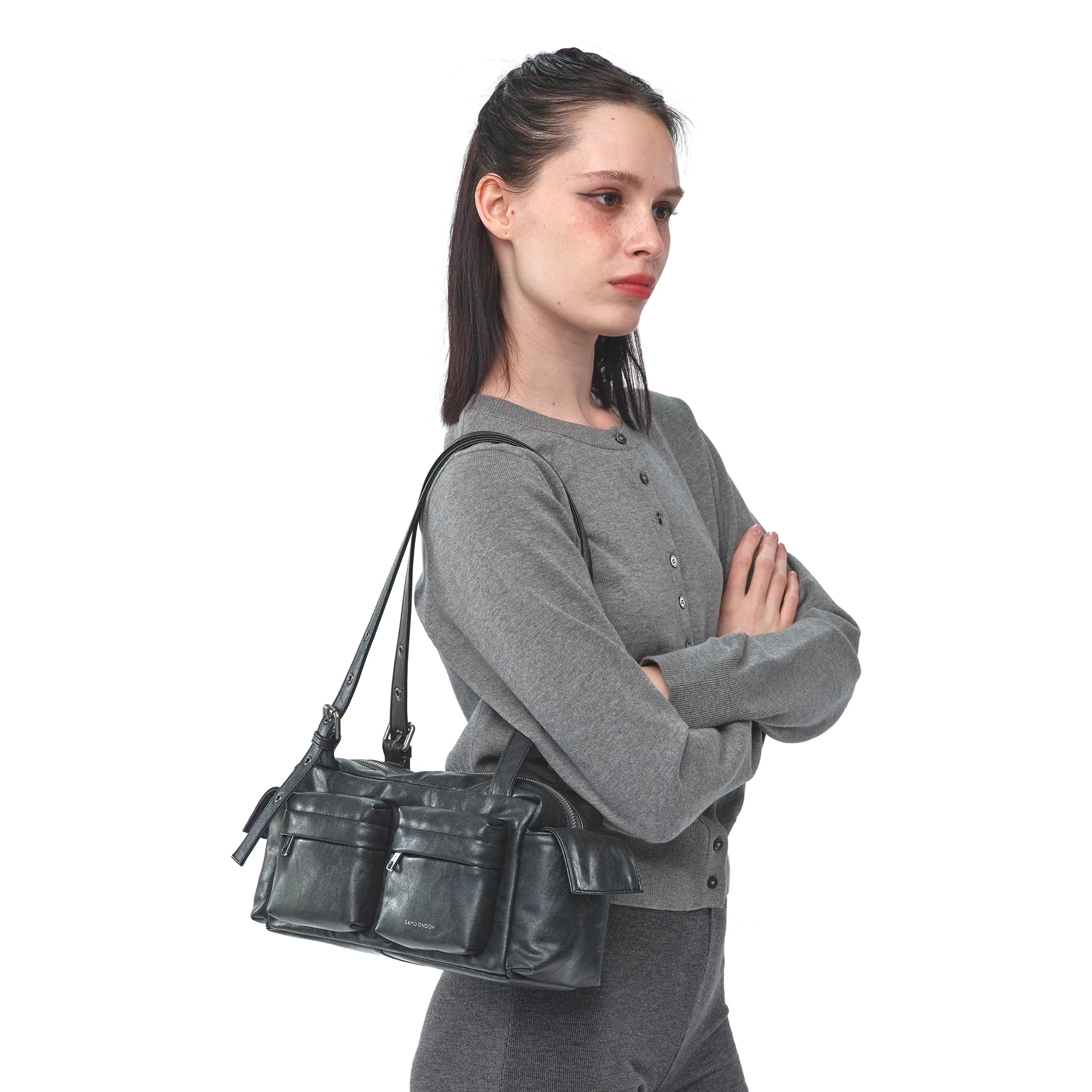 pocket utility bag M veg charcoal - Image 5