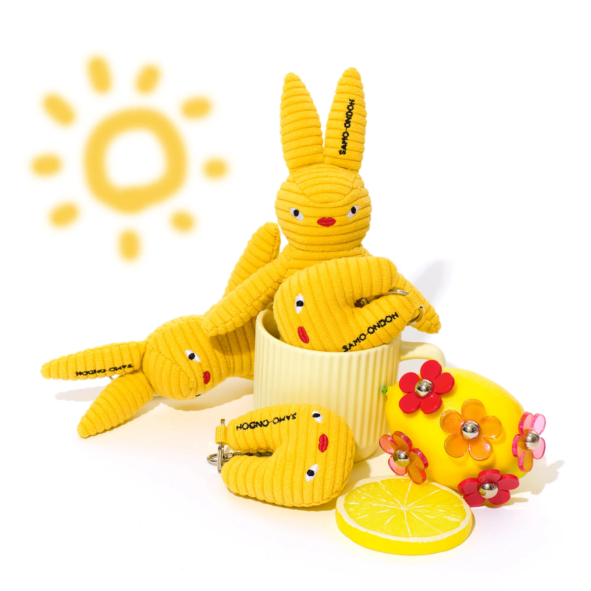 tokiyom keychain corduroy yellow - Image 4