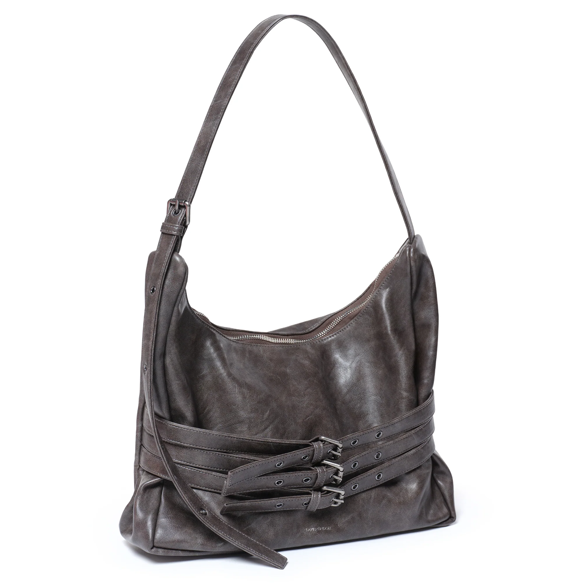trio belt mug bag L baked gray - Image 2