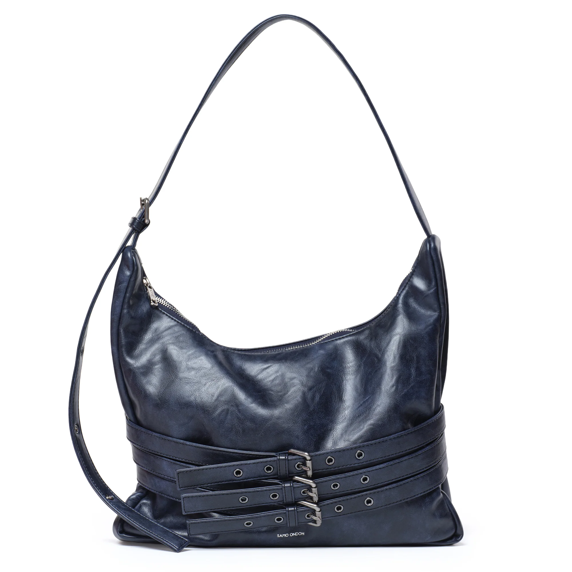 trio belt mug bag L baked navy