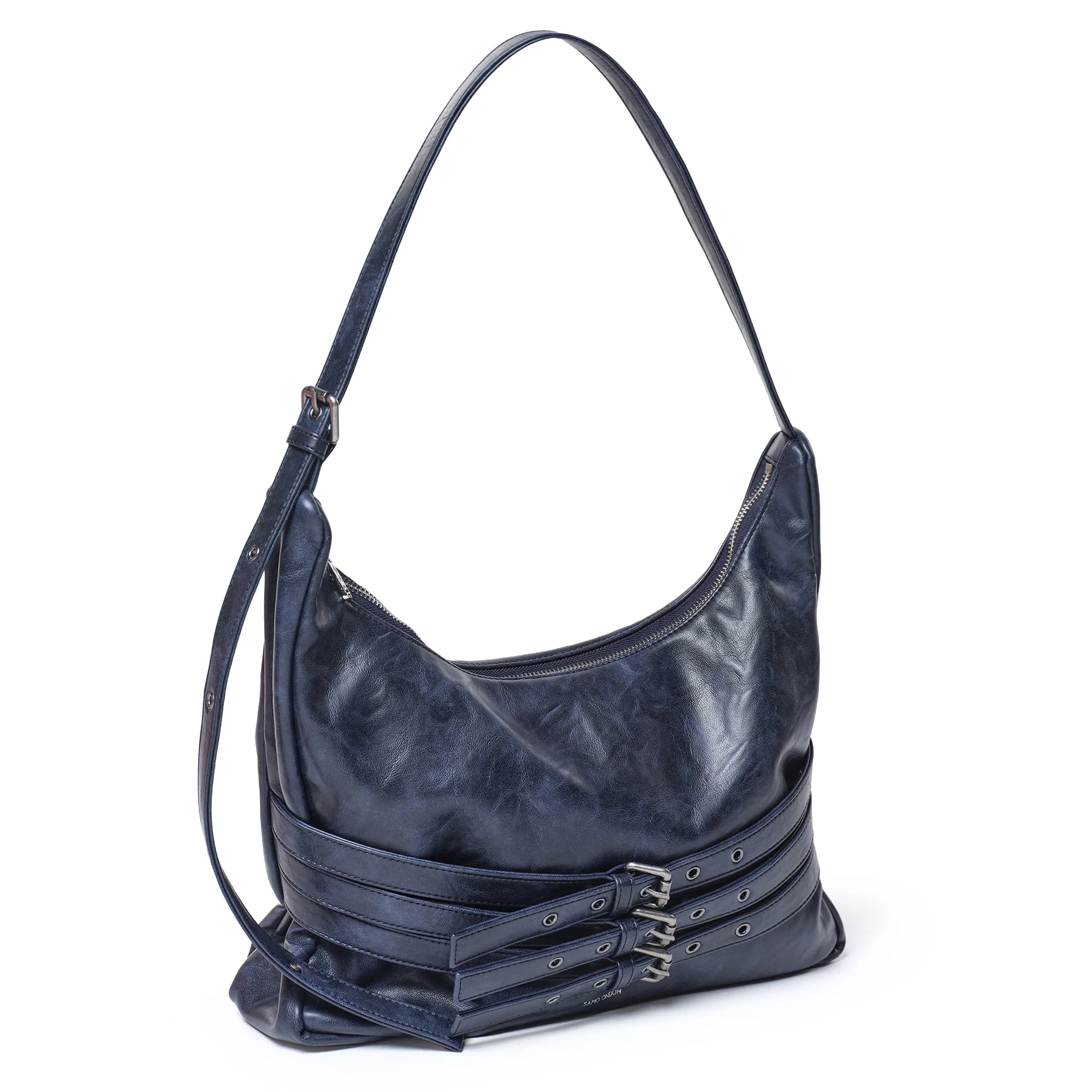 trio belt mug bag L baked navy - Image 2
