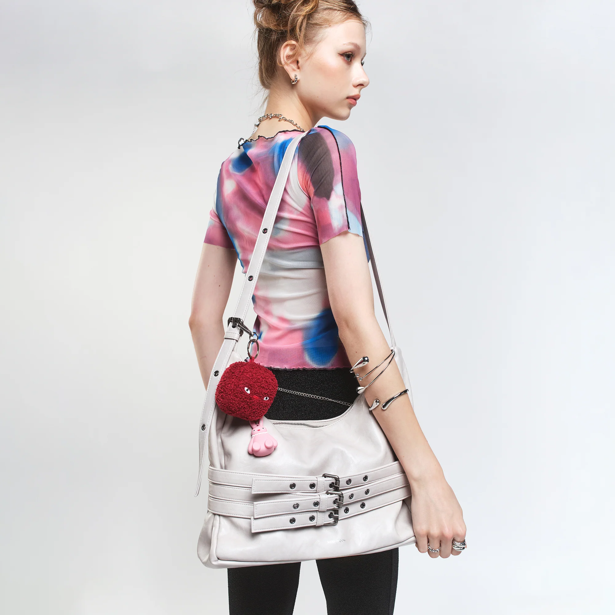 trio belt mug bag L baked powder - Image 5