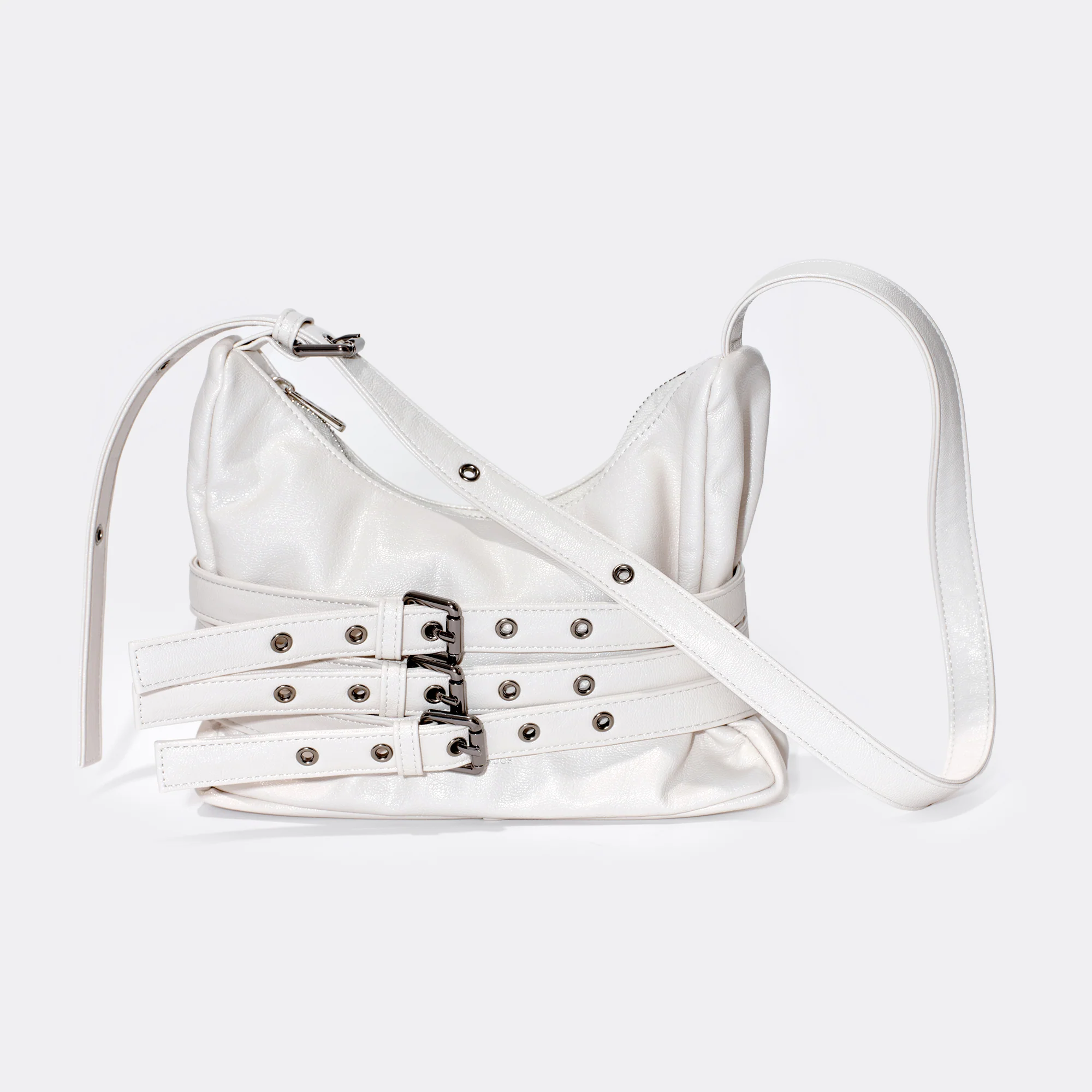 trio belt mug bag M goat cream - Image 2